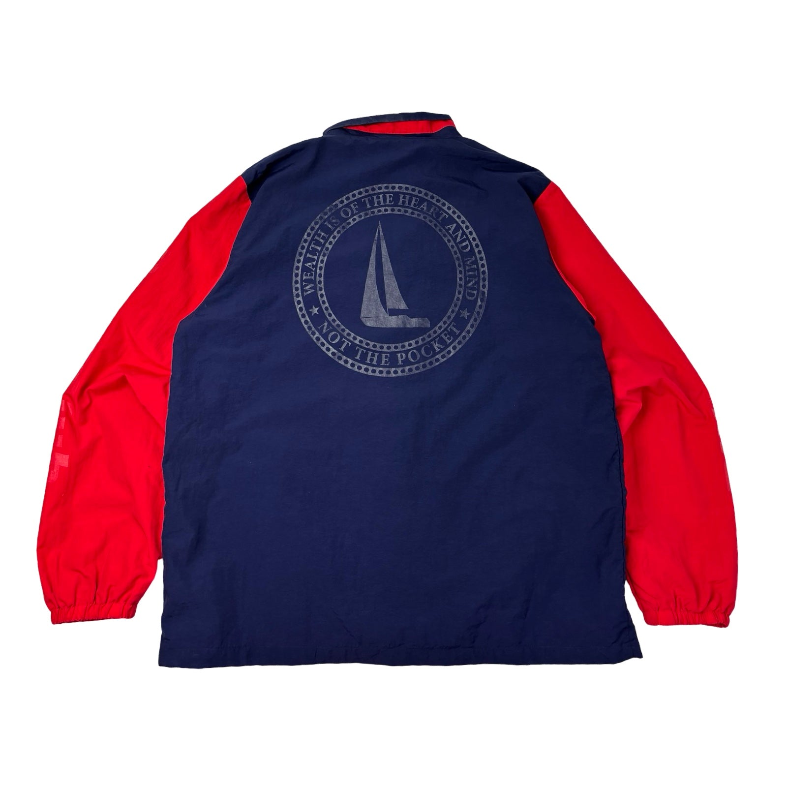 Billionaire Boys Club Nylon Track Jacket Navy Red