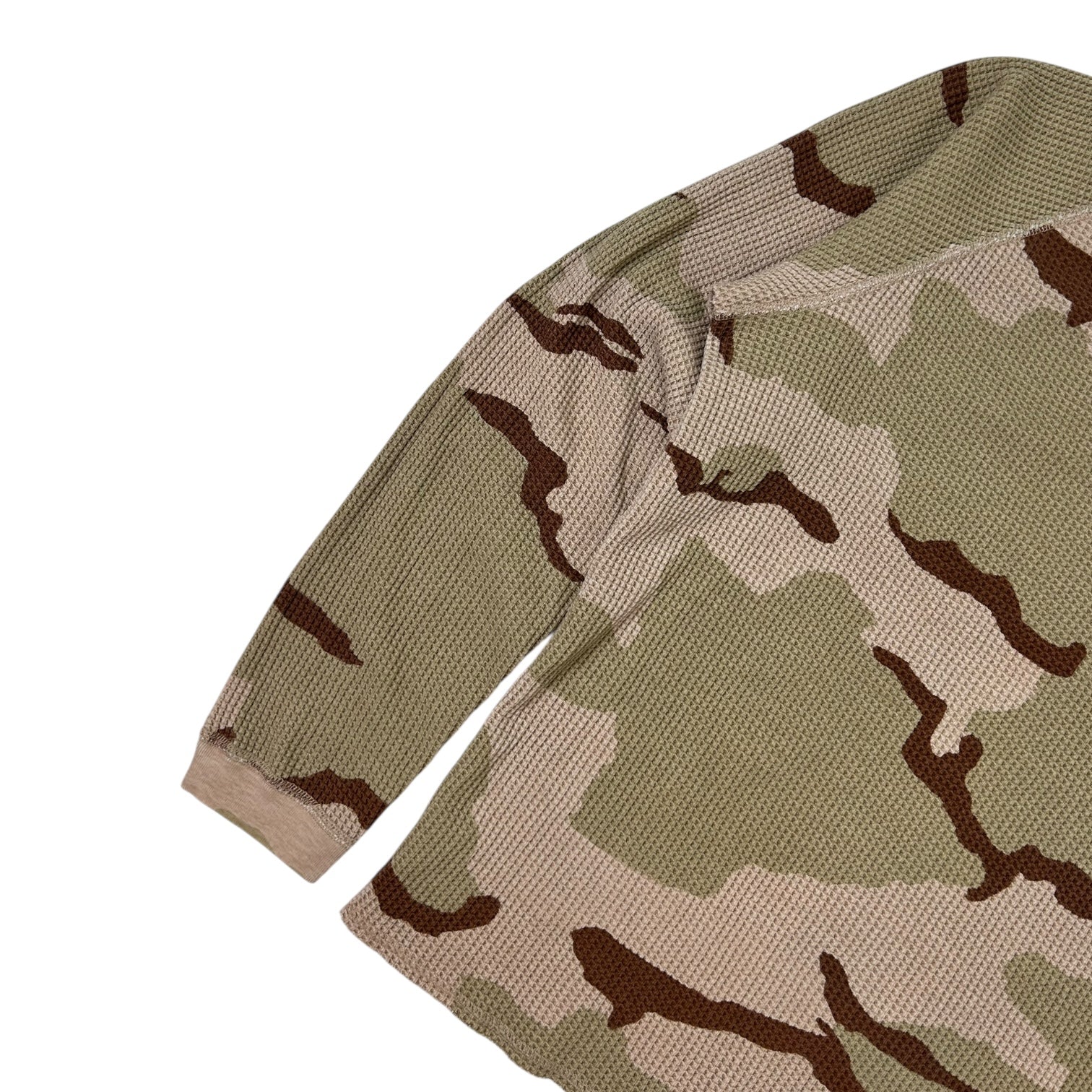 Stussy Raglan Basic Logo Thermal Sand Camo