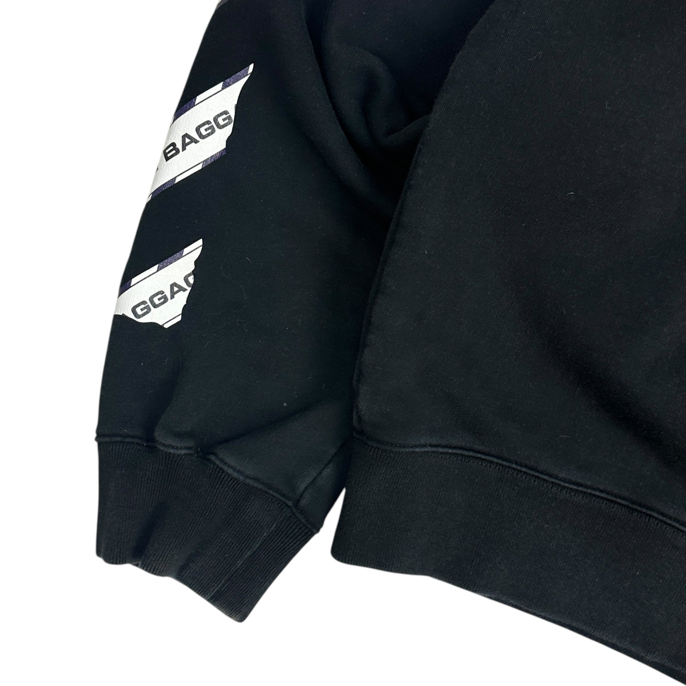 Off White Airport Tape Arrows Crewneck Black