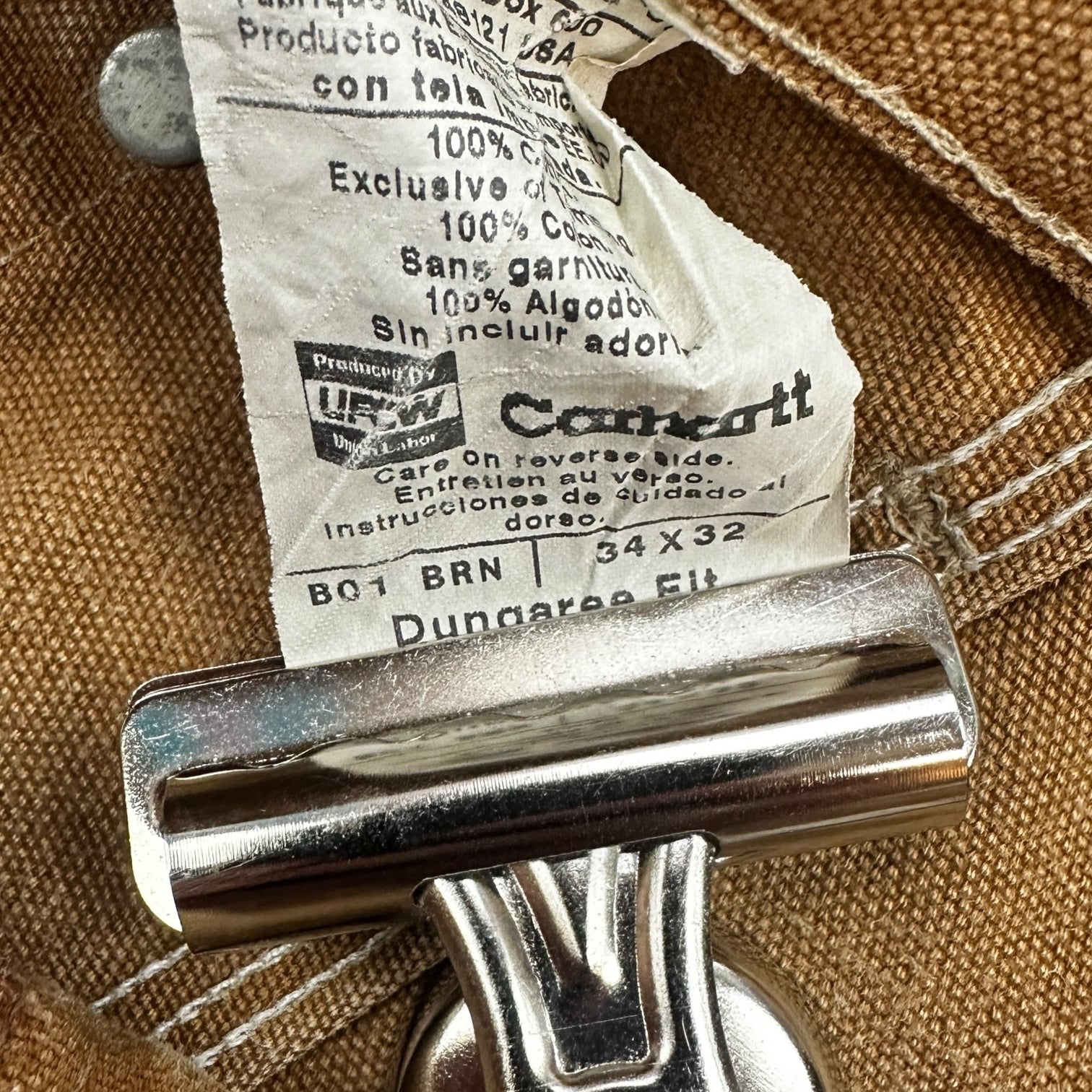 Vintage Carhartt Double Knee Cargo Pants Tan