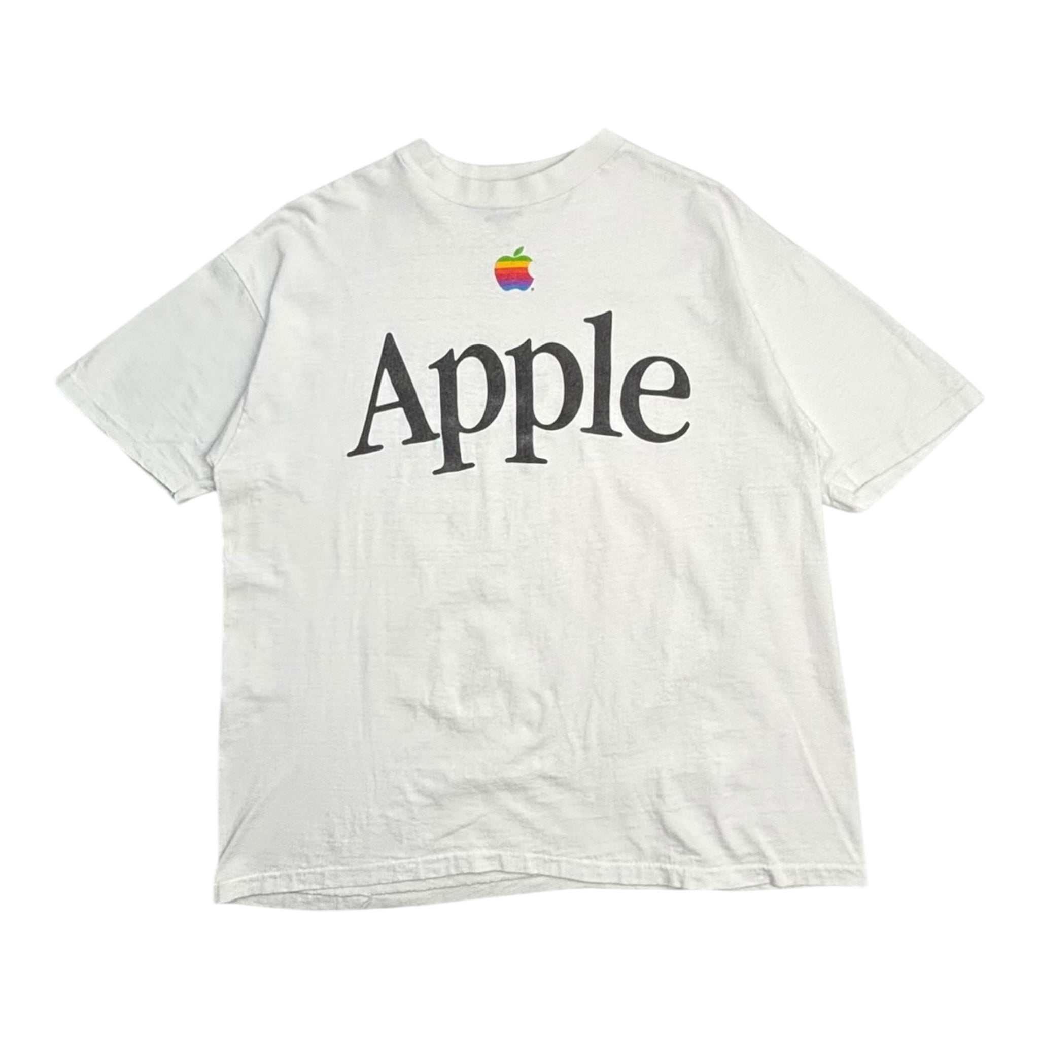 Vintage Apple Rainbow Logo T-Shirt