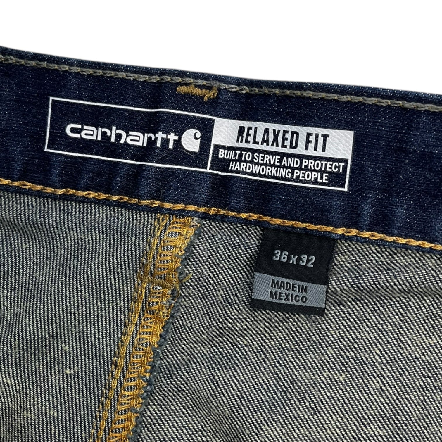 Carhartt Double-Front Utility Denim Bottoms Indigo