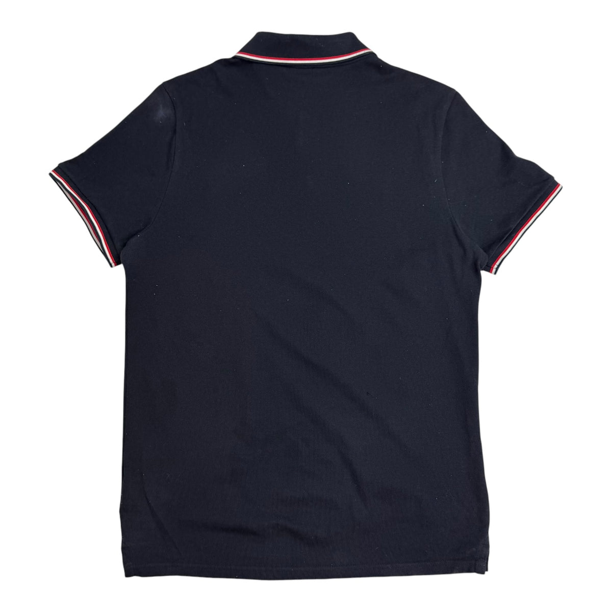 Moncler Button Up Polo Navy Blue