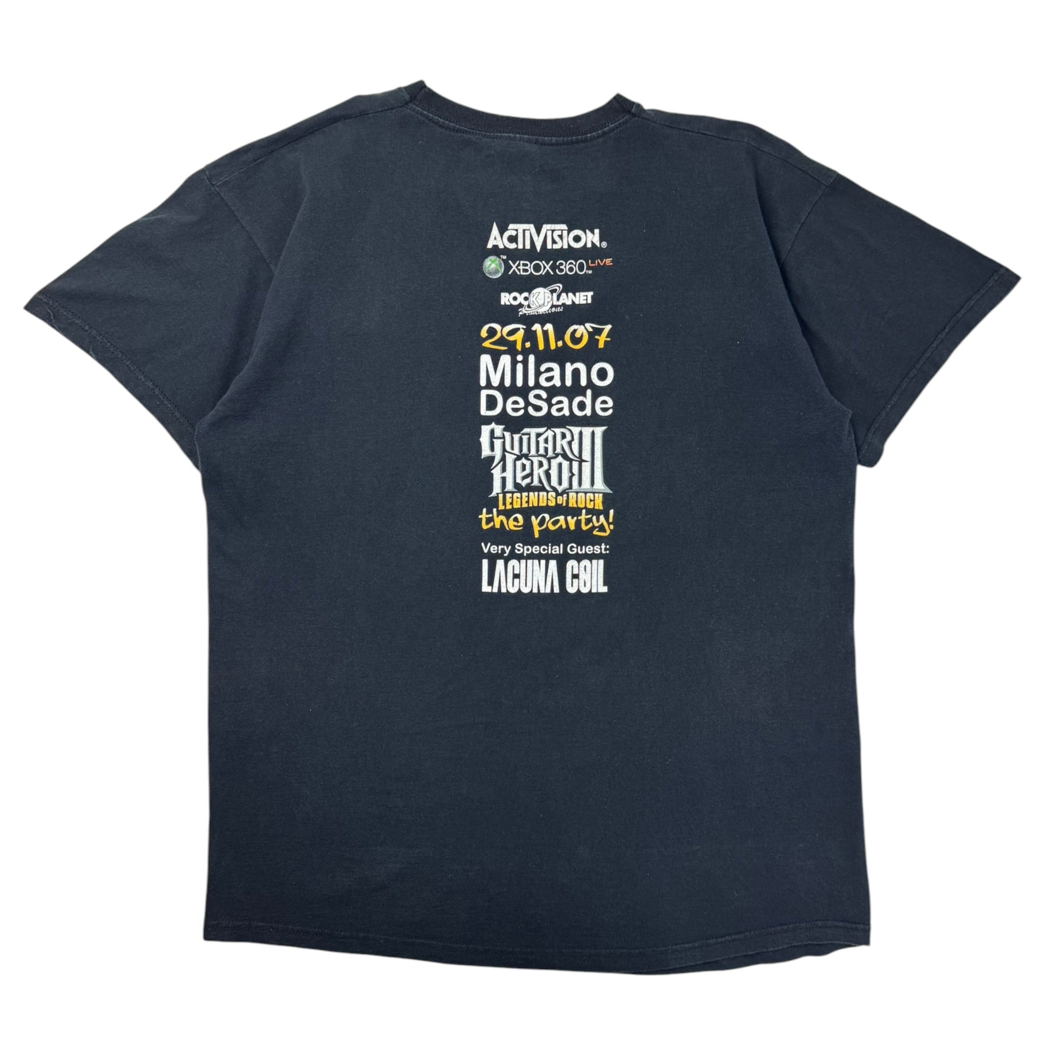 2007 Guitar Hero 3 Xbox 360 Gaming Promo T-Shirt