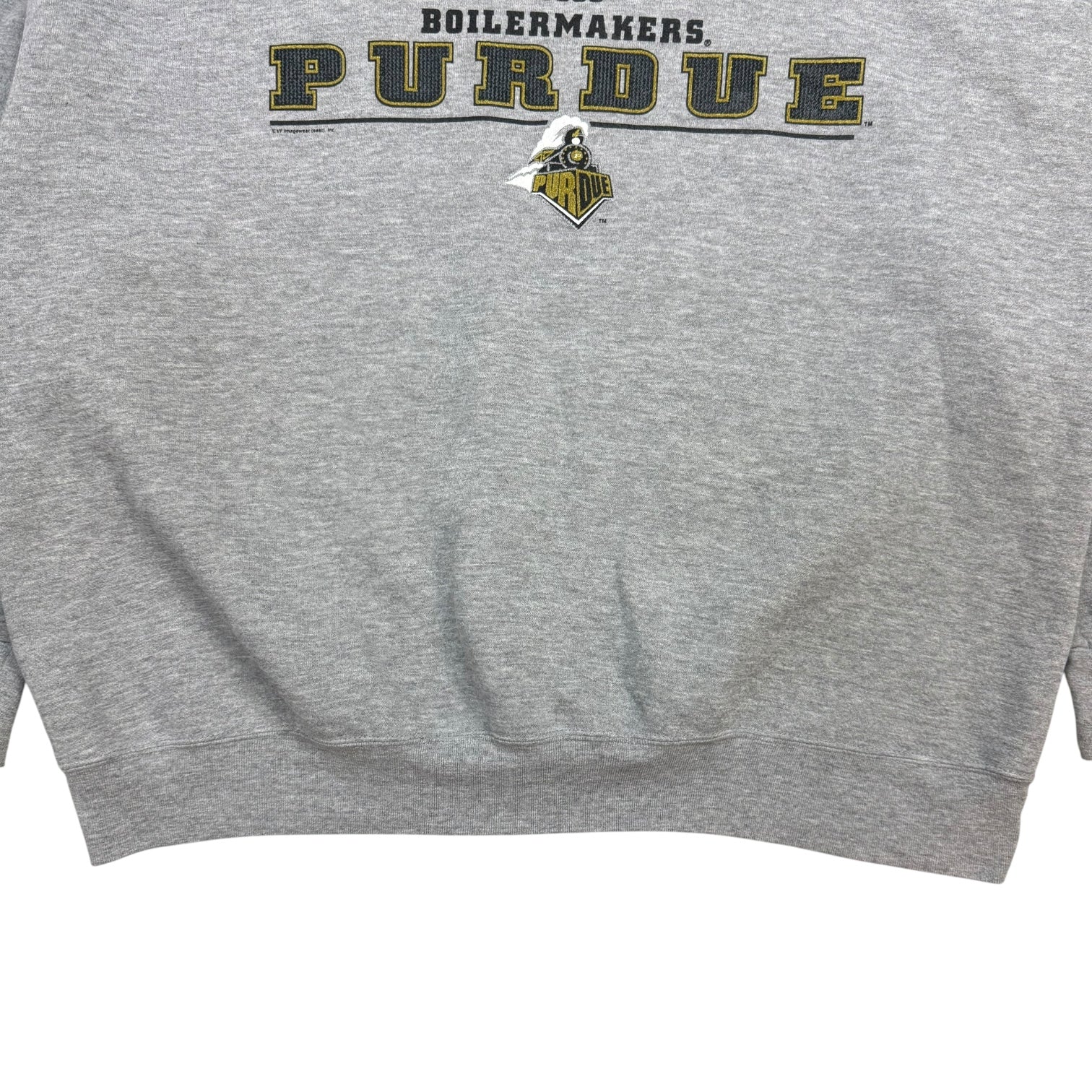 Vintage University Of Purdue Boilermakers Crewneck Grey