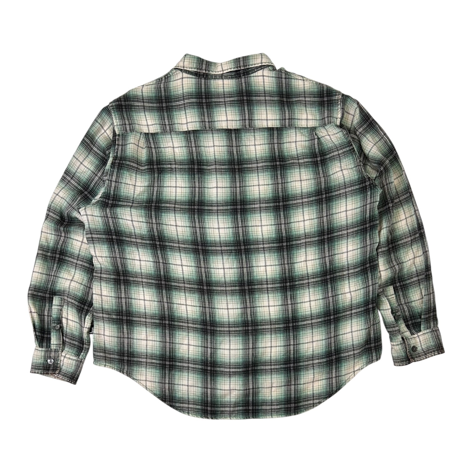 Stussy Matthew Printed Plaid Long Sleeve Green/White