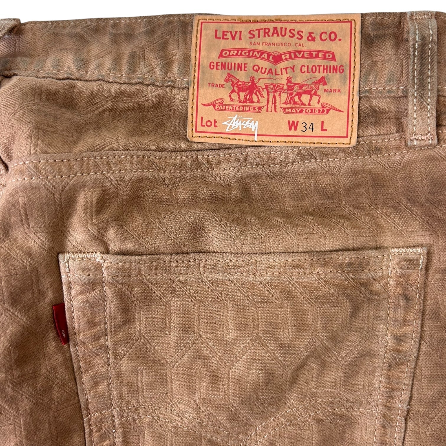 Stussy X Levi’s Jacquard Jean Brown