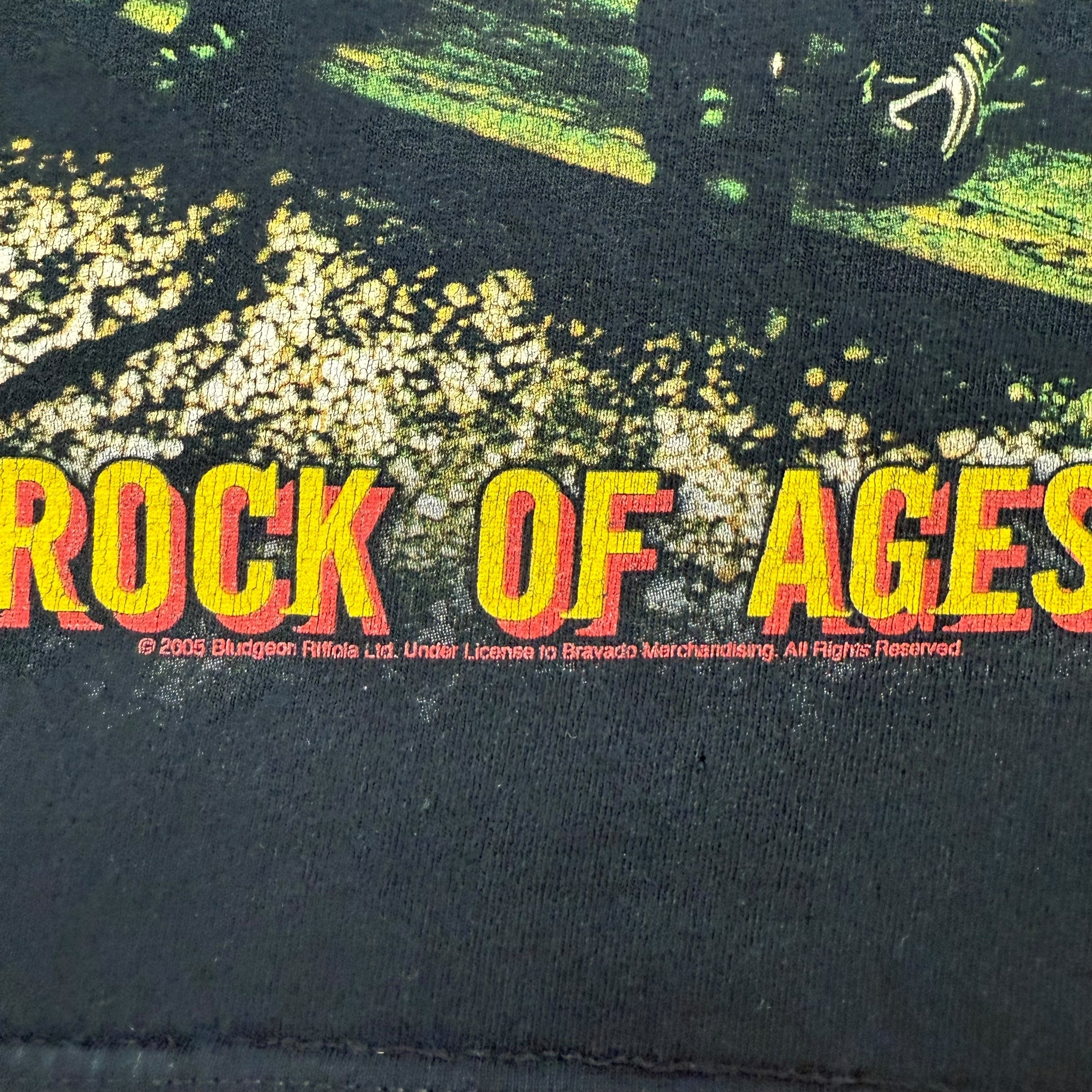 2005 Def Leppard Rock Of Ages World Tour Tee Blaxk