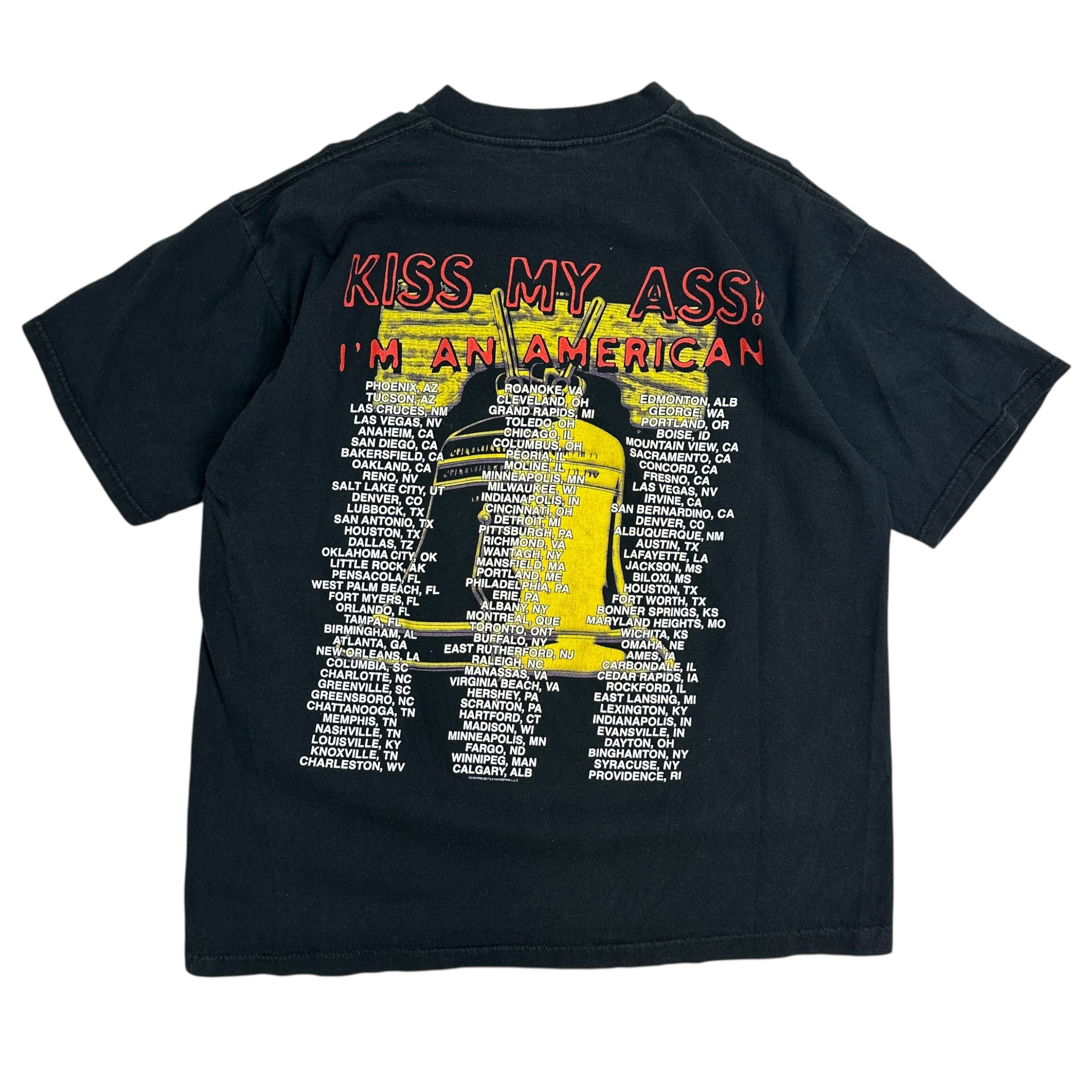 2000 Ted Nugent "Kiss My Ass" Tour Tee Black