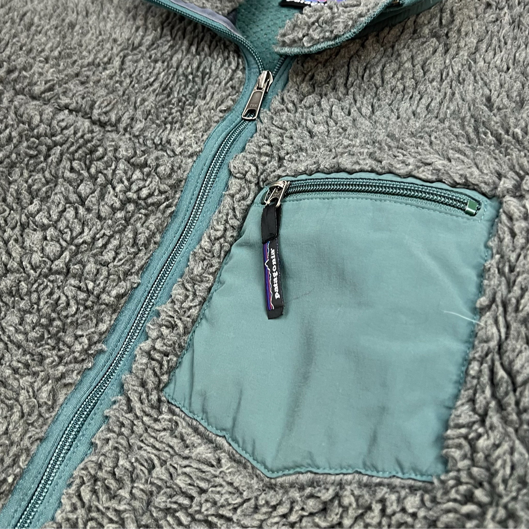 Vintage 1989 Patagonia Retro Deep Pile Fleece Charcoal