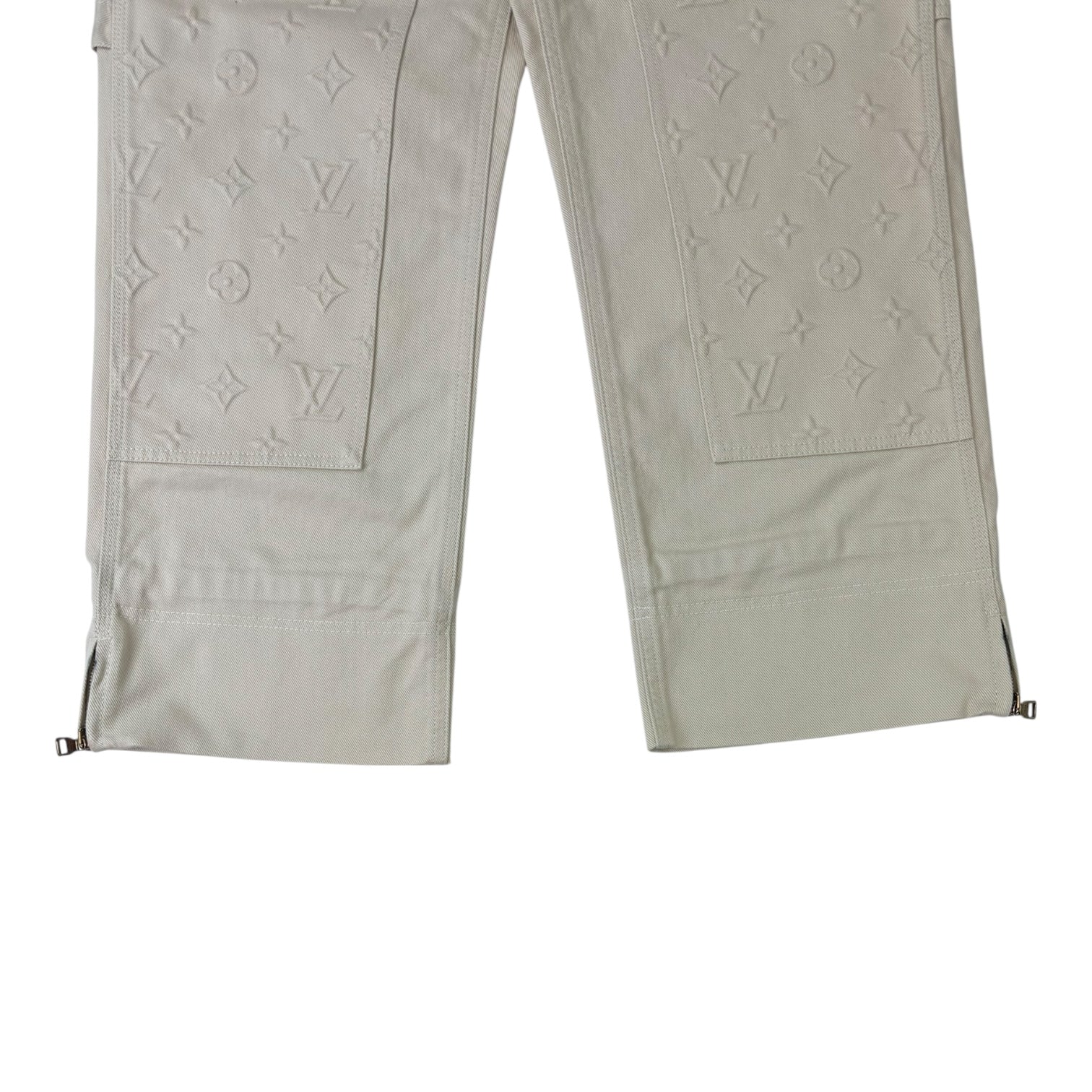 Louis Vuitton Monogram Double Knee Carpenter Pant Cream