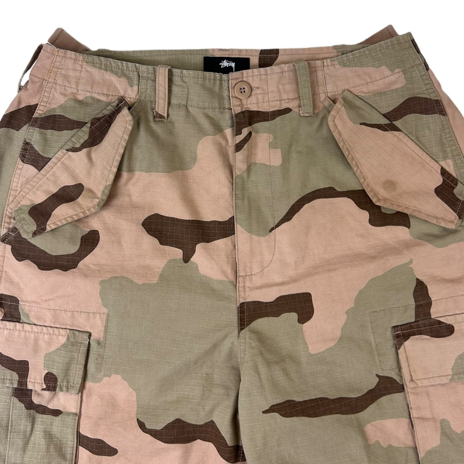 Stussy Ripstop Cargo Shorts Sand Camo