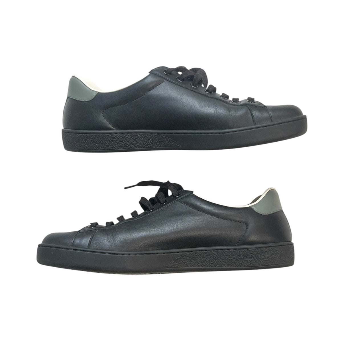 Gucci Ace Perforated Interlocking G Black (Used)