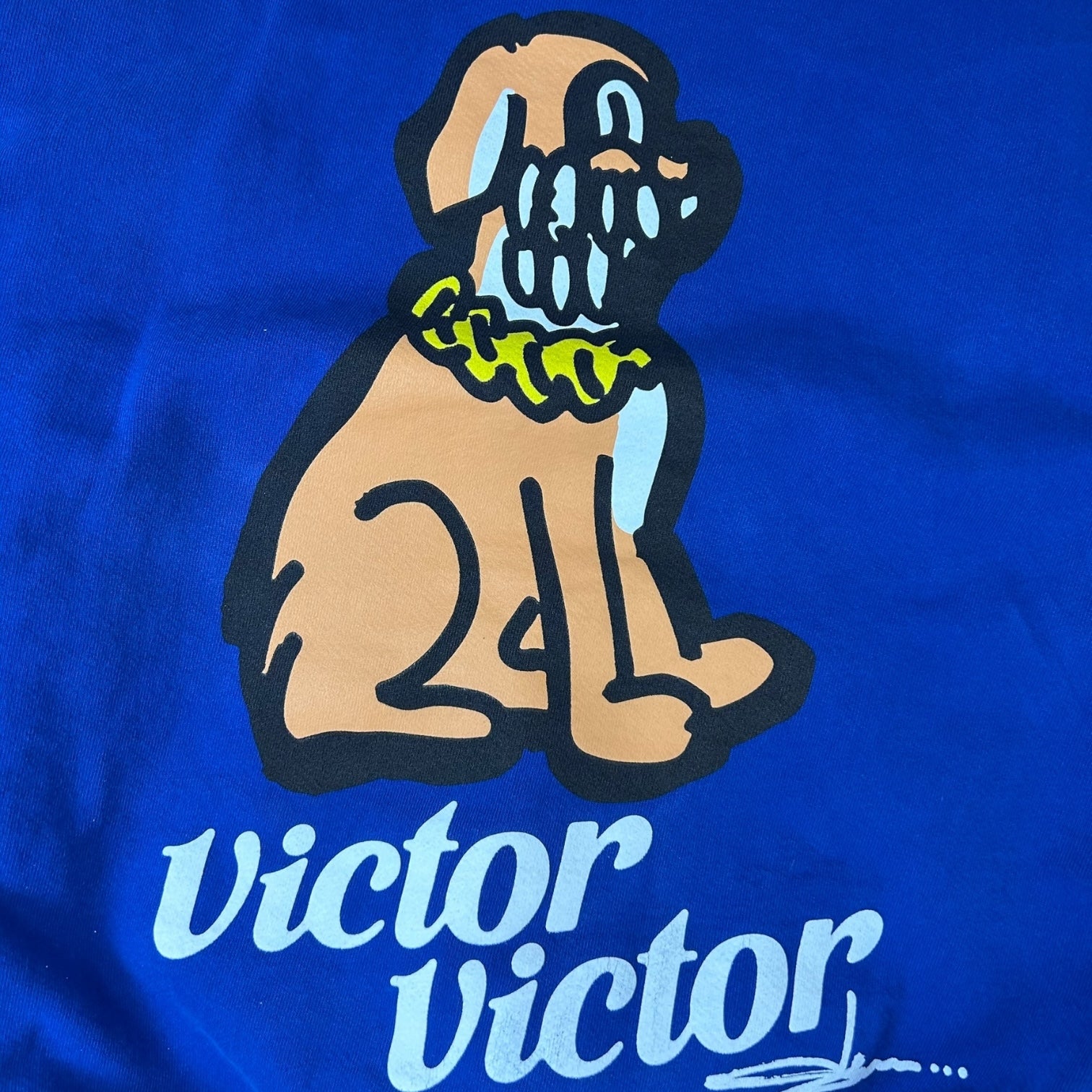 Victor Victor x Olaolu Slawn Hoodie Blue