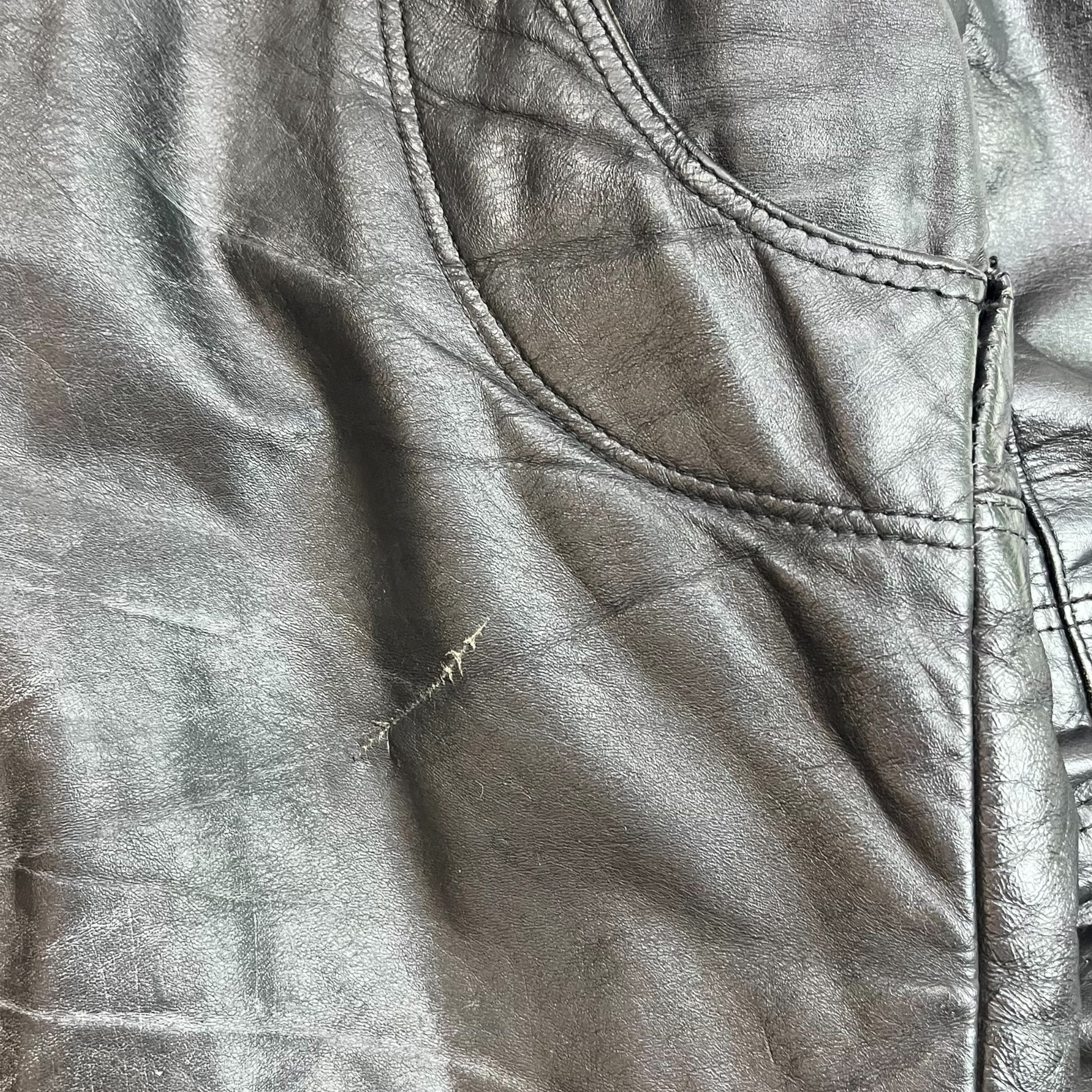 Vintage Bristol Biker Leather Jacket Black