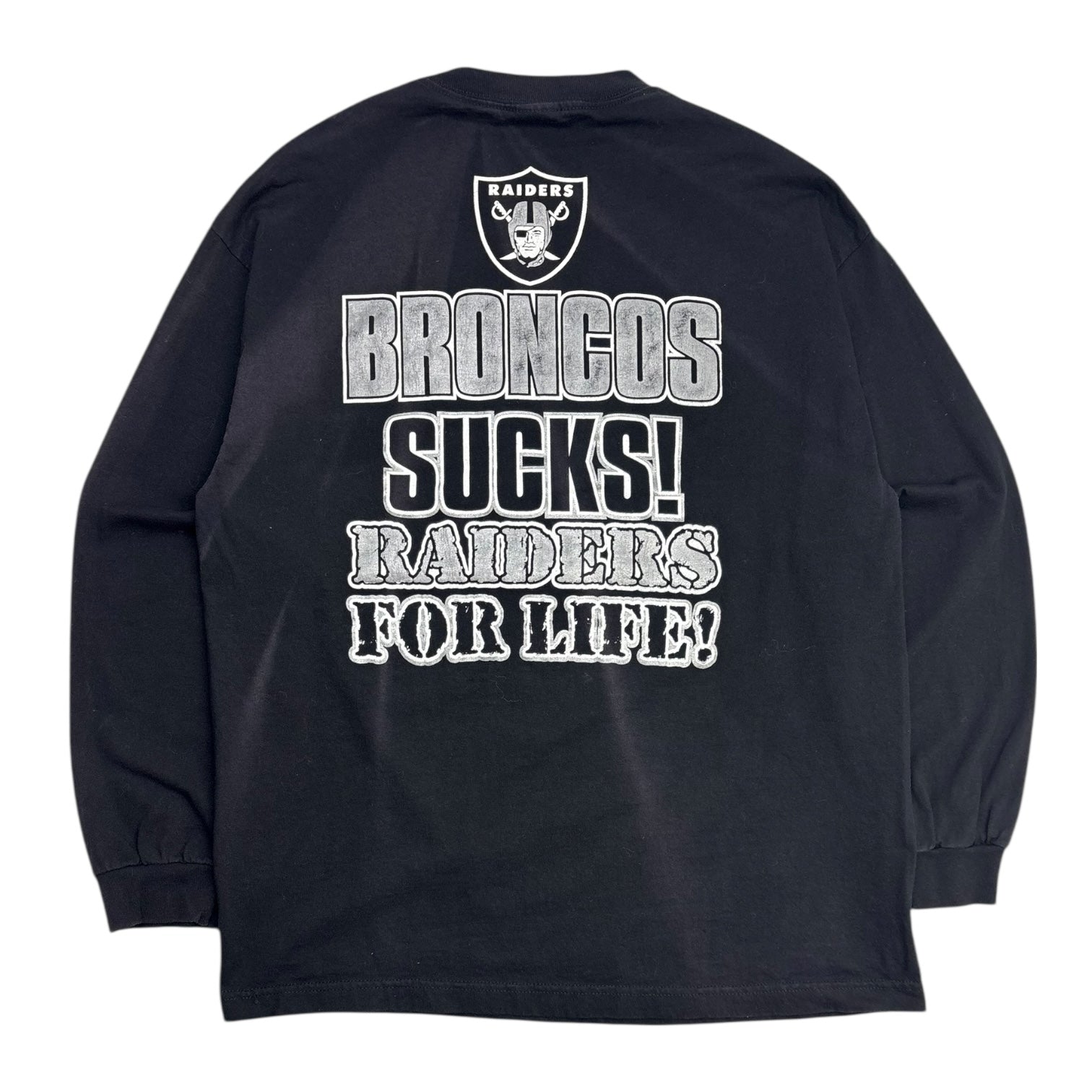 Vintage Raiders Nation "Broncos Sucks!..." L/S T-Shirt