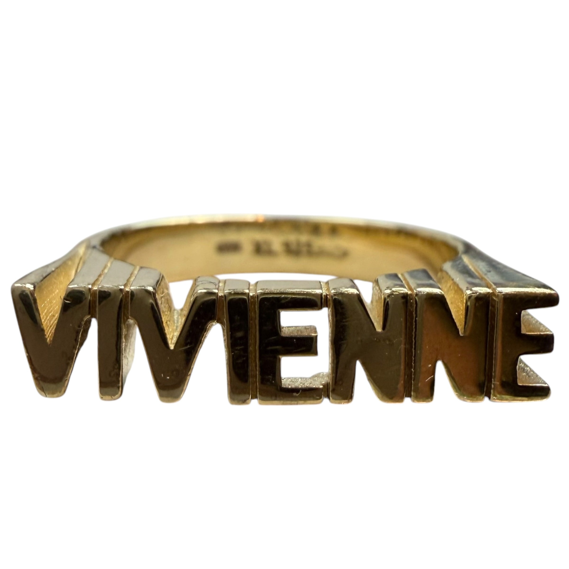 Vivienne Westwood Essex Ring Set Gold Tone Sterling Silver