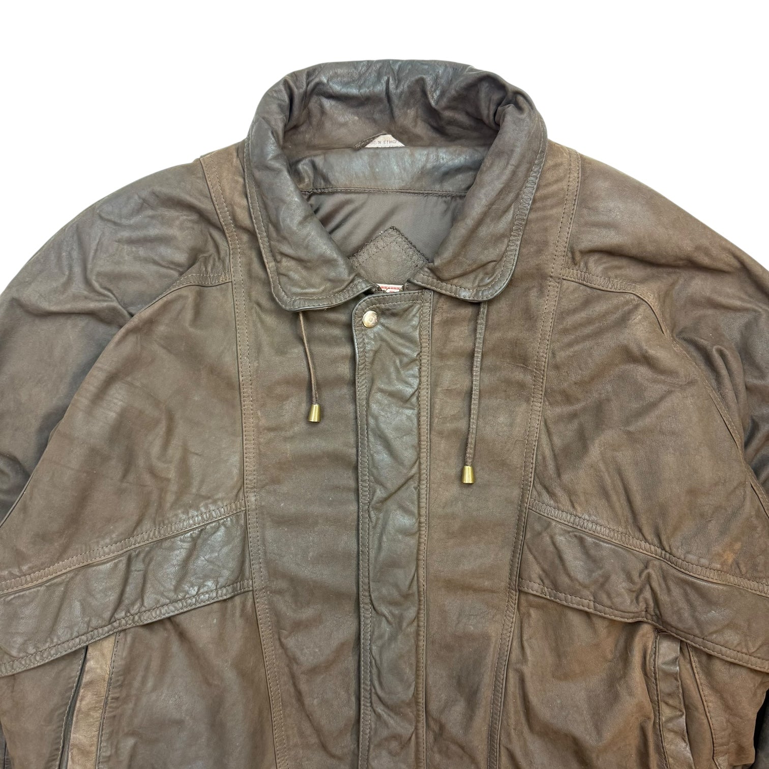 Vintage Elico Leather Jacket Brown