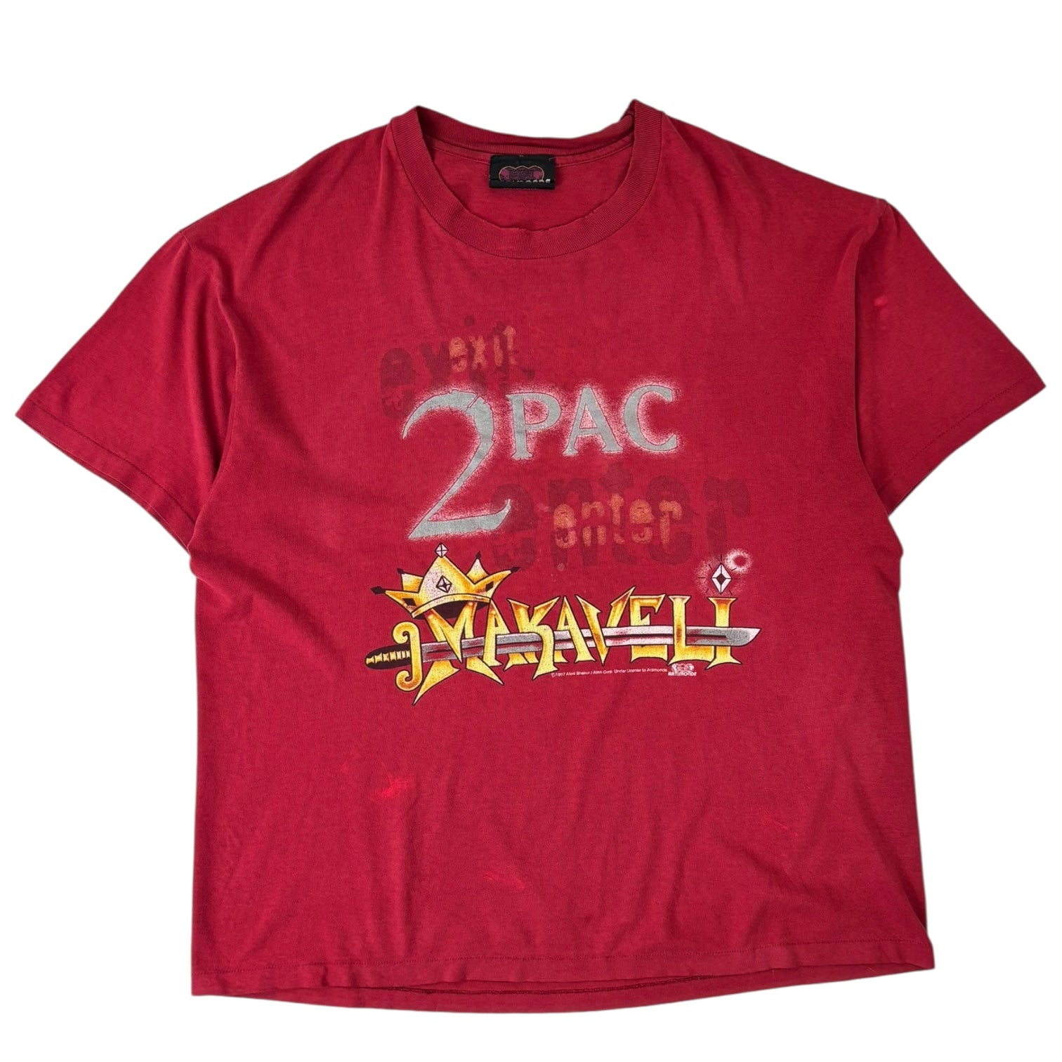 Vintage 1997 2Pac “Only God Can Judge Me” T-Shirt Red