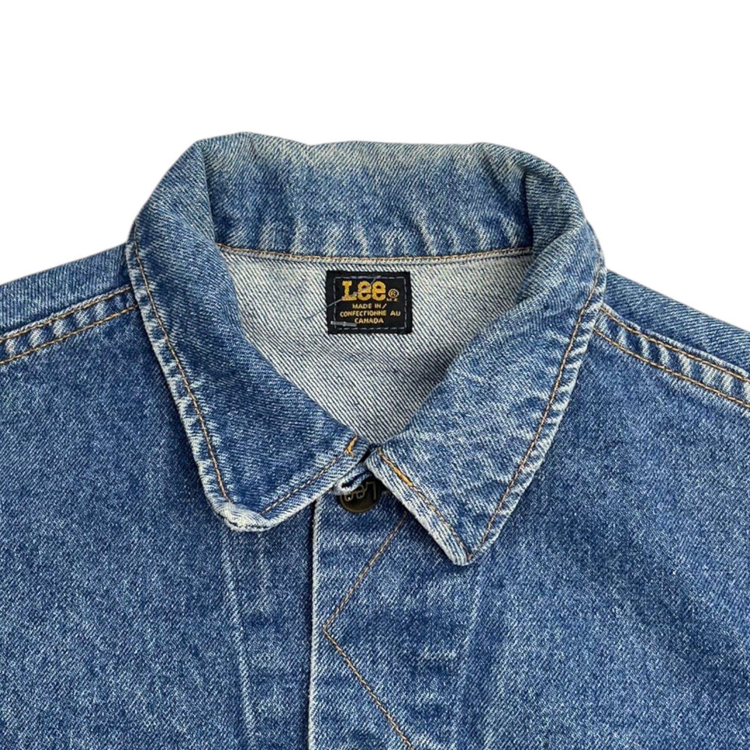 Vintage Lee Medium Wash Denim Jacket Canadian Made