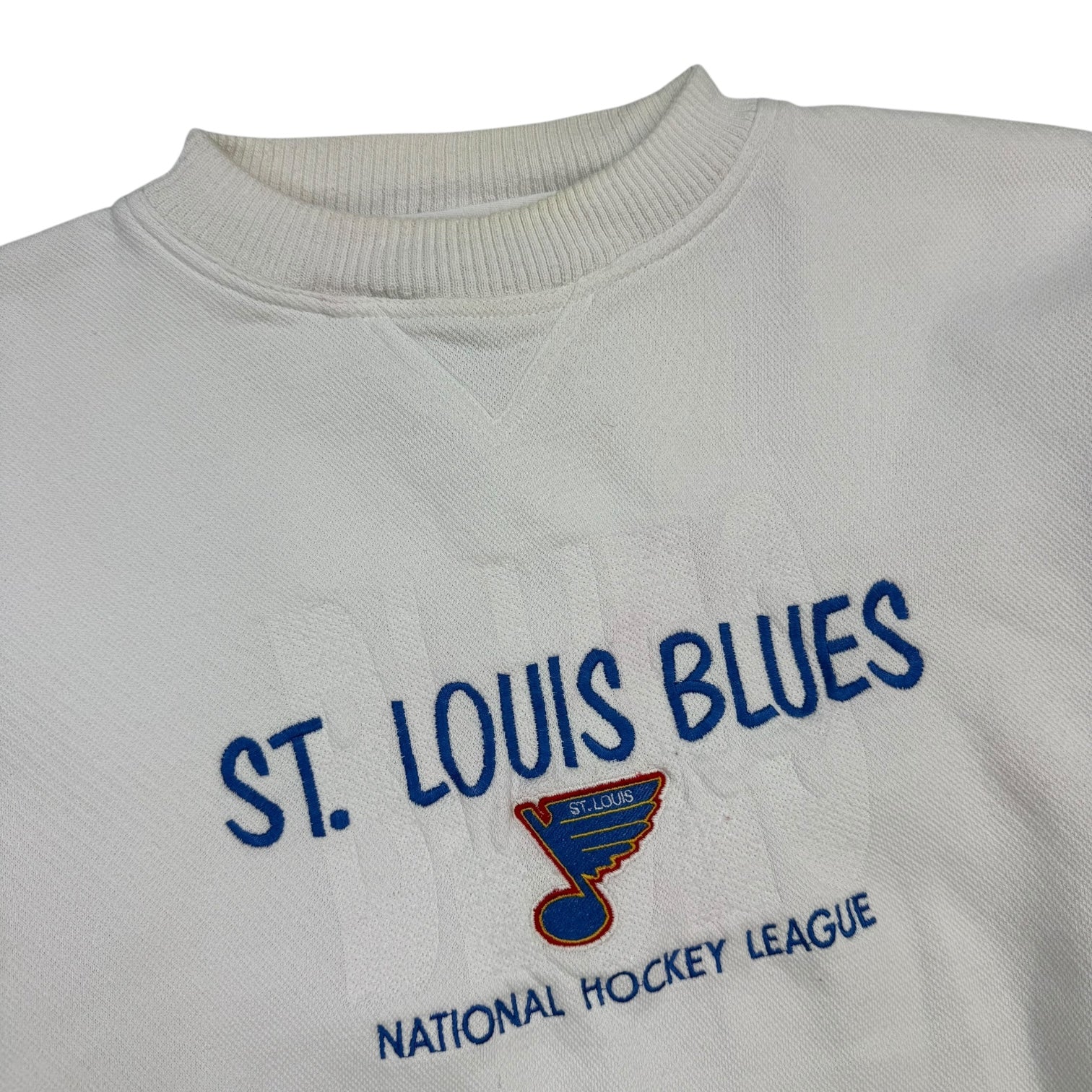 Vintage St Louis Blues Crewneck White