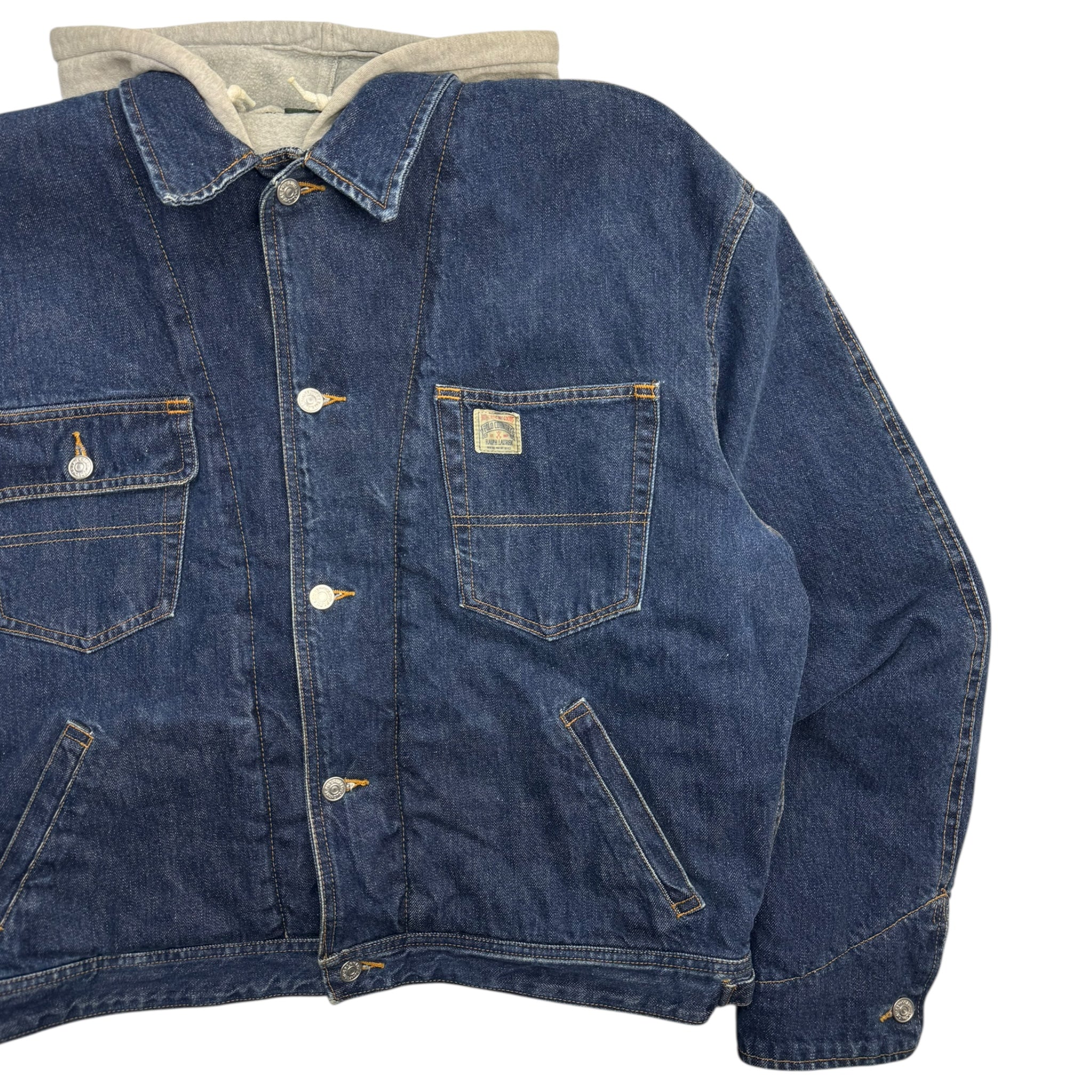 Vintage Polo Country Ralph Lauren Denim Hoodie