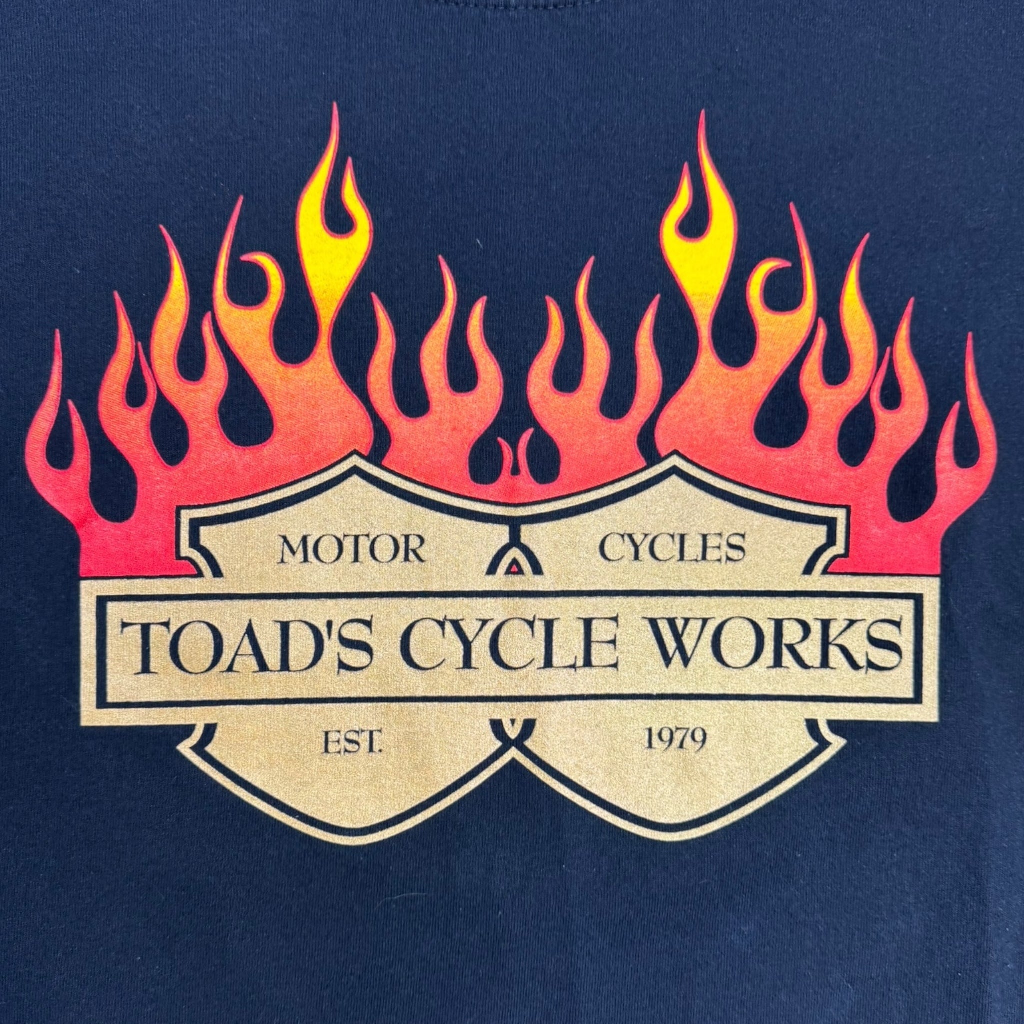 Vintage Toad Motorcycles Flame Longsleeve Shirt