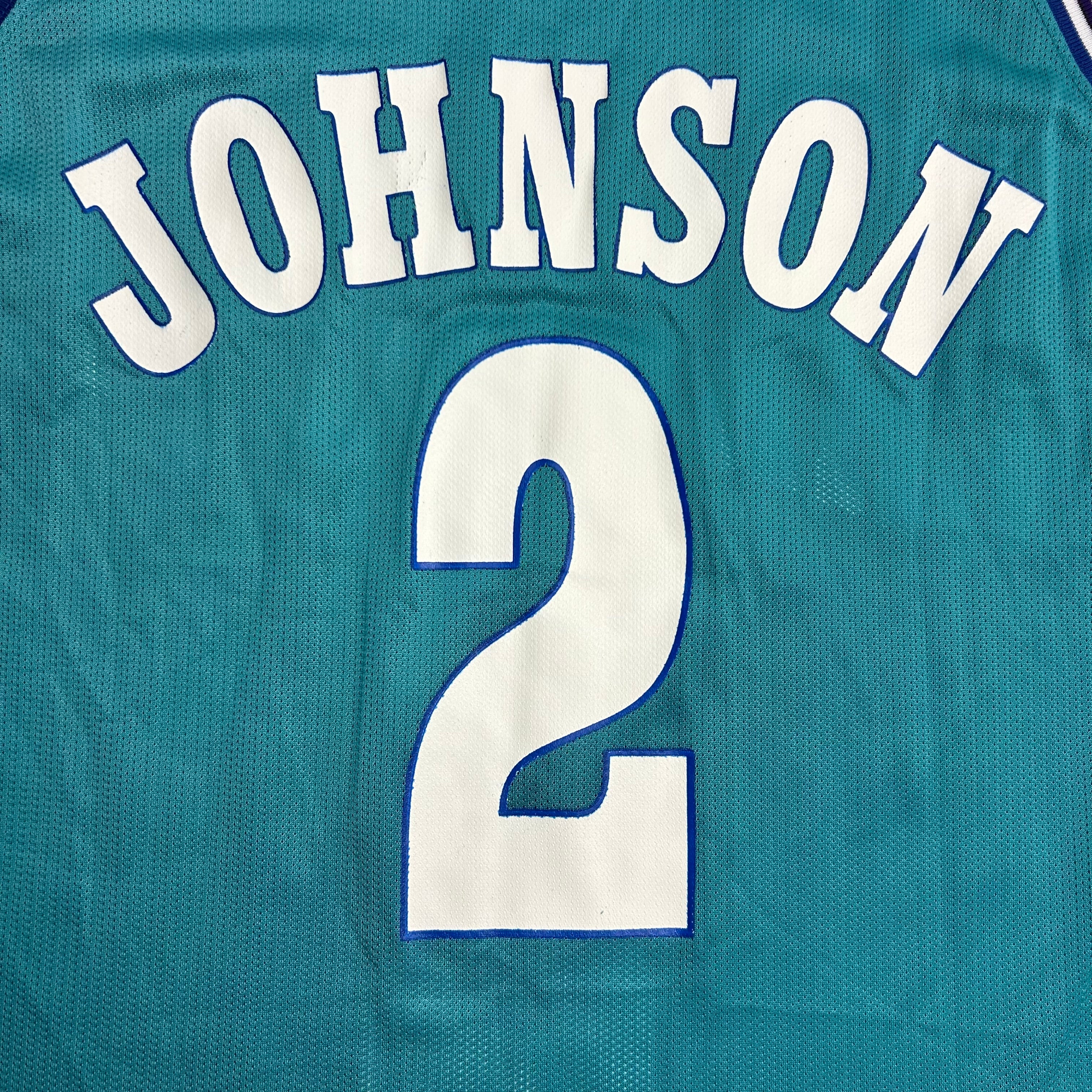 Vintage Charlotte Hornets Larry Johnson Basketball Jersey