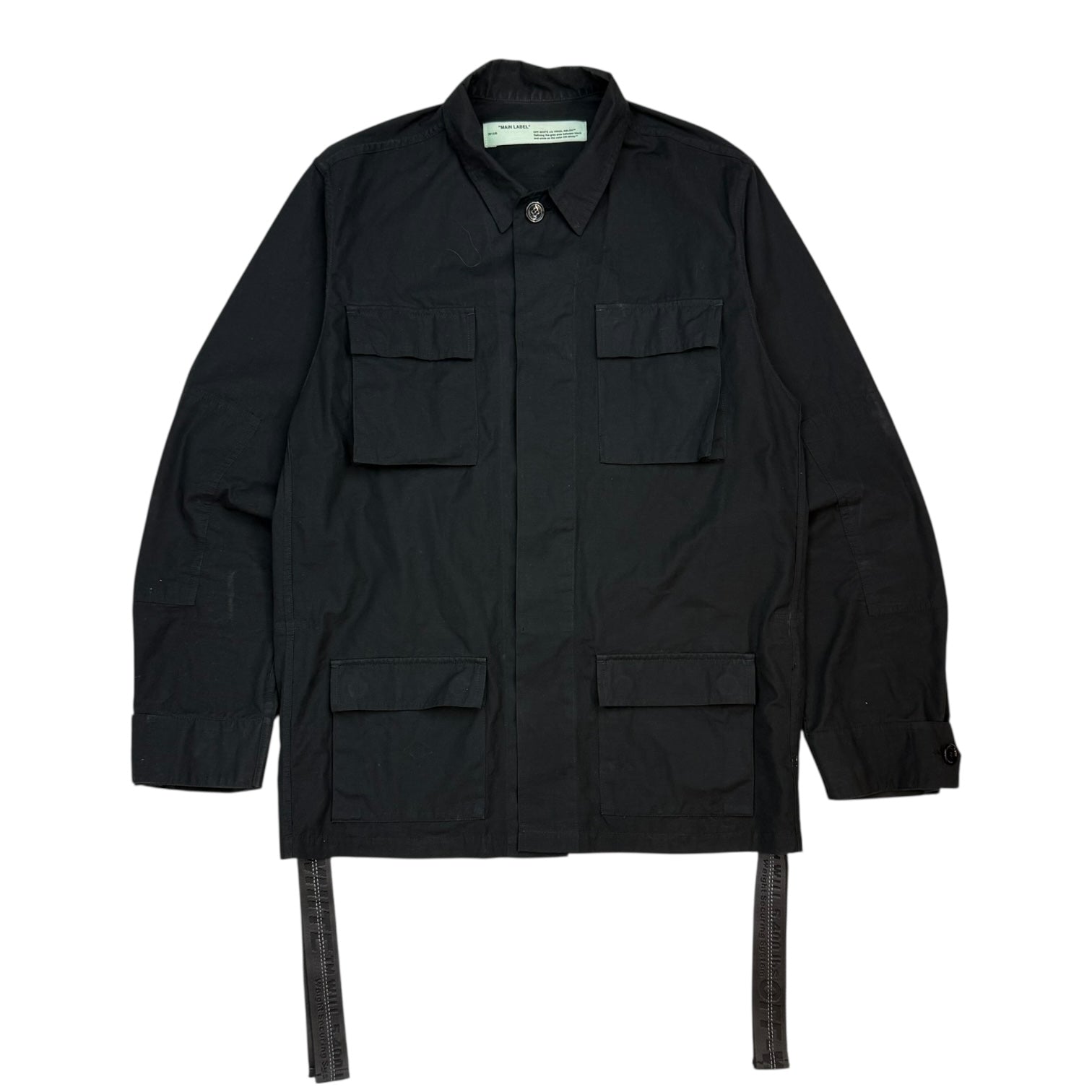 Off-White Fire Tape Field Jacket Black