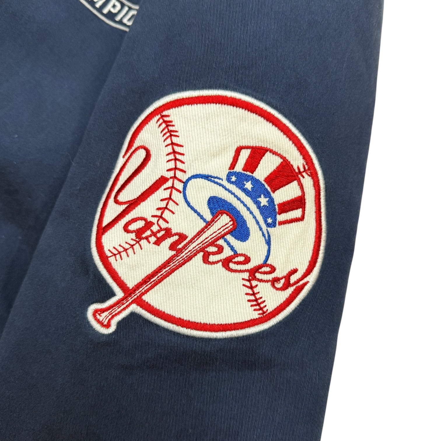 Vintage Jeff Hamilton New York Yankees 27 Time Champs Jacket Blue