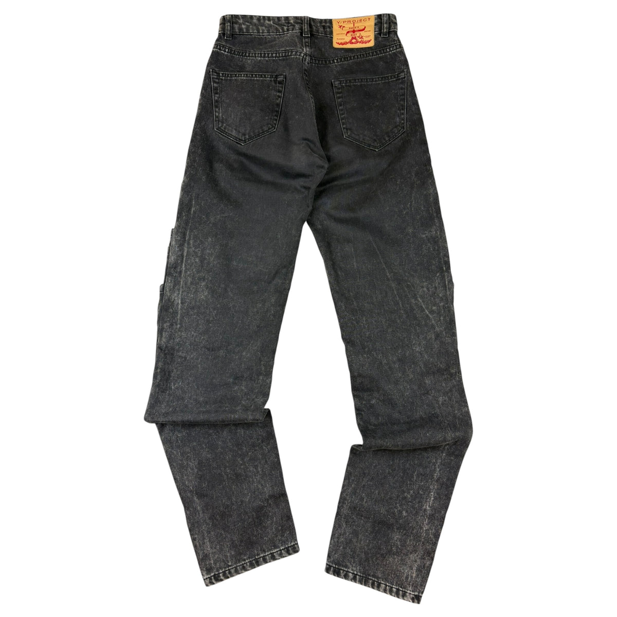Y/Project Layered Denim Jeans Black