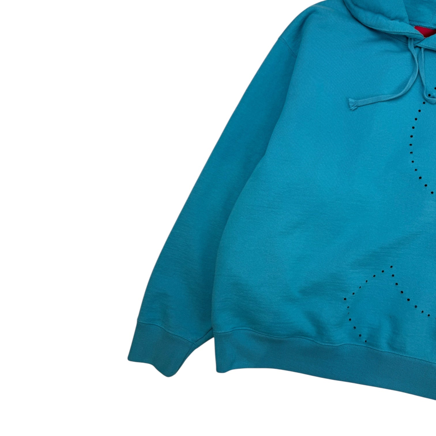 Supreme Laser Cut S Logo Hoodie Cyan