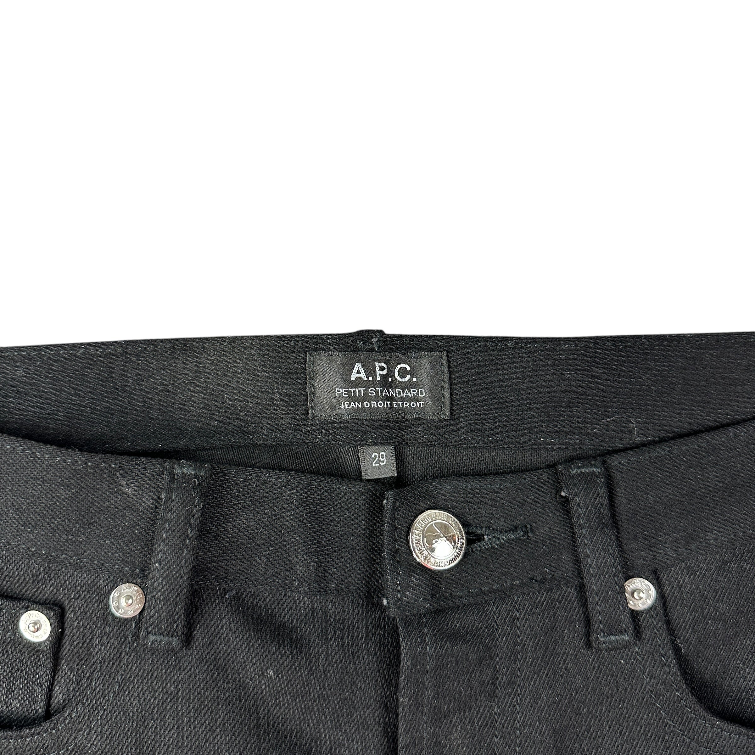 A.P.C Straight Leg Denim Black