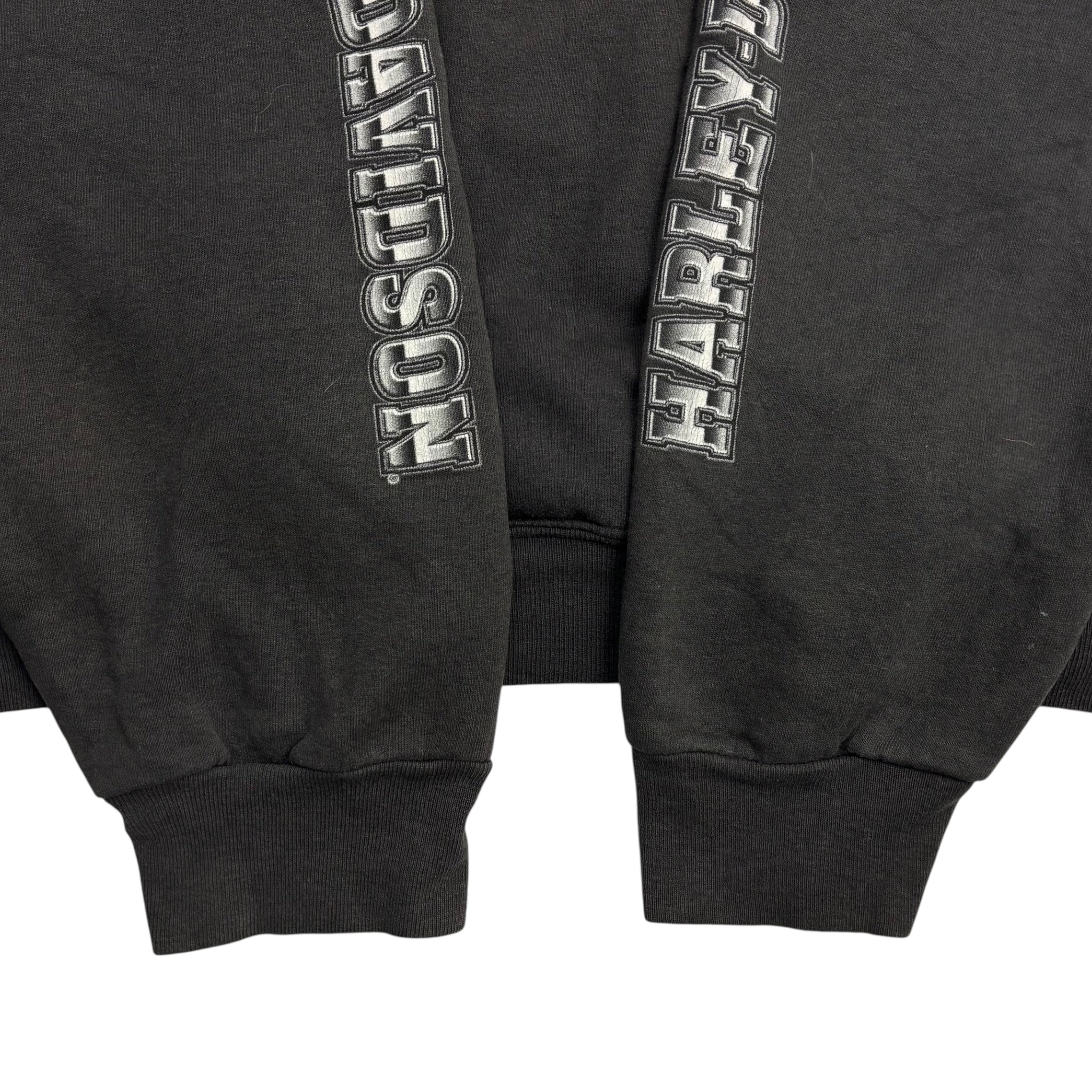 2002 Harley Davidson Crewneck Faded Black
