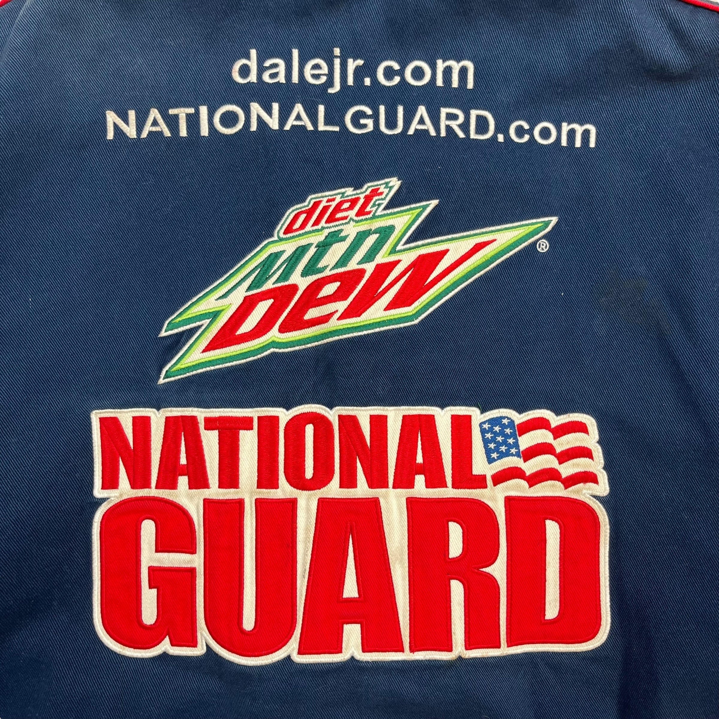 Vintage Dale Earnhardt Jr. Racing Jacket Dark Blue