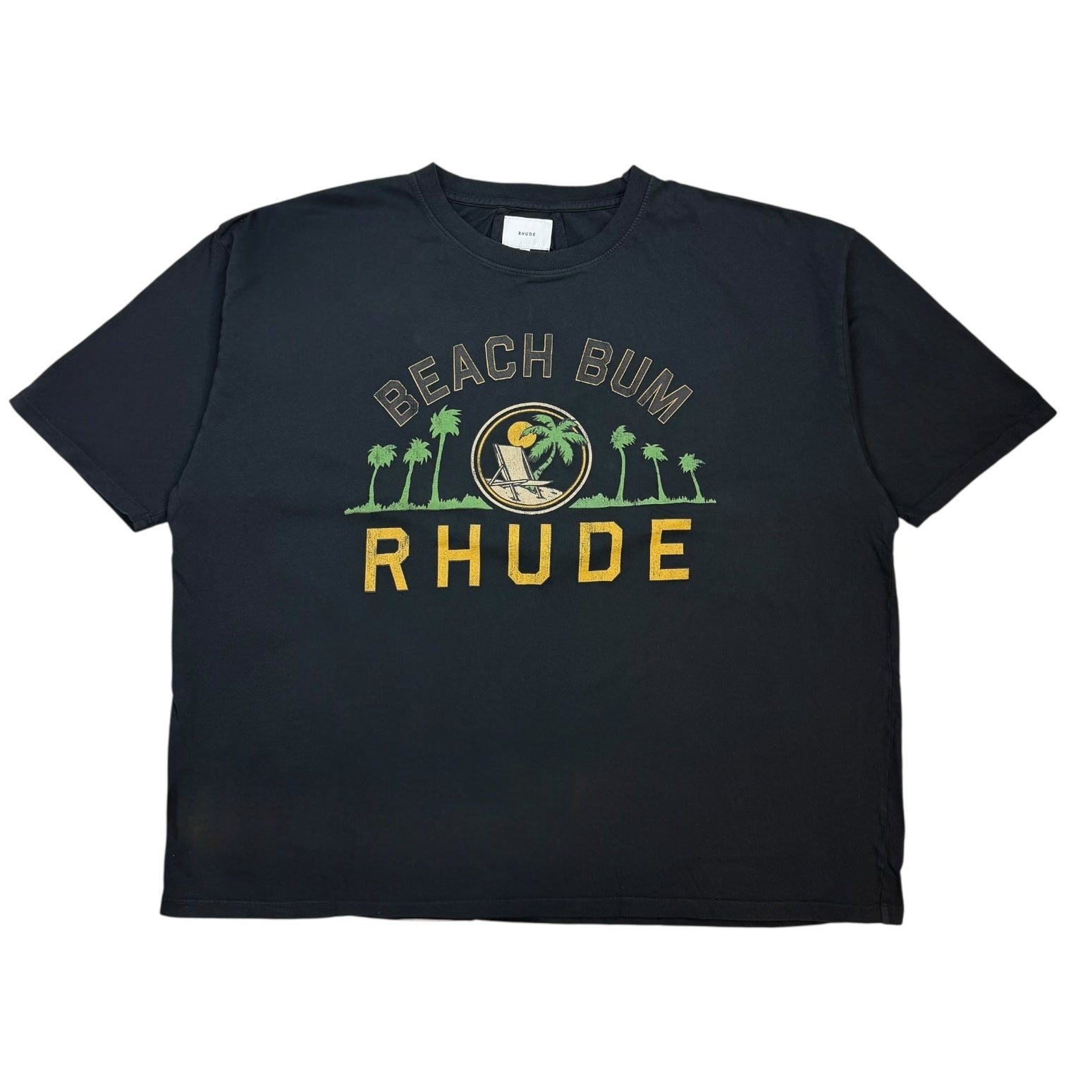 Rhude Palmera Tee Vintage Black