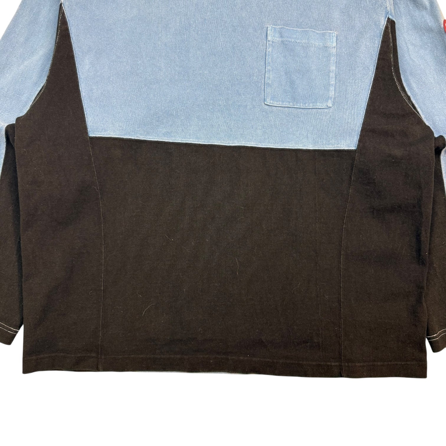 CAV EMPT Overdye Turtle Kneck L/S Tee Blue/Black