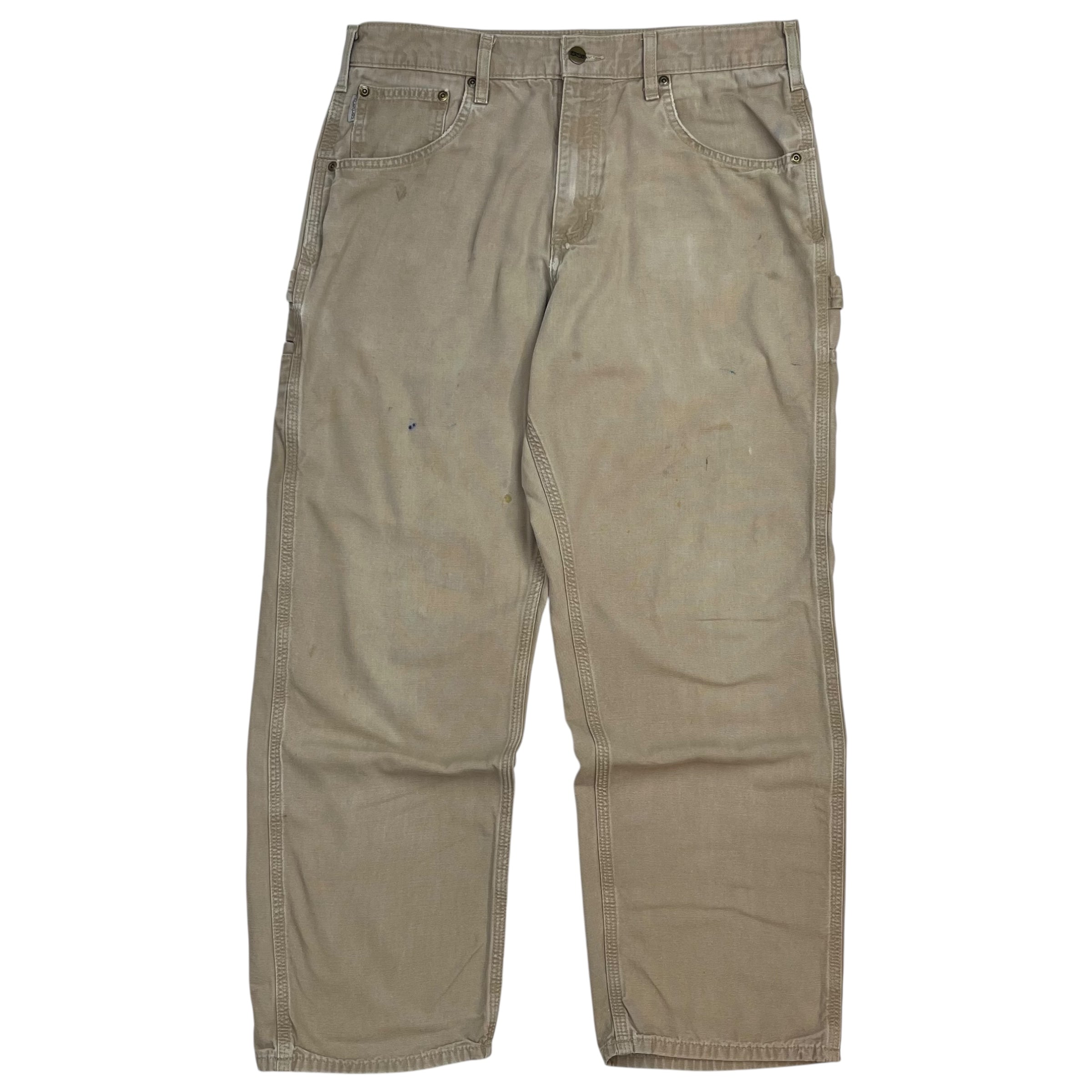 Vintage Carhartt Dungaree Pants Beige