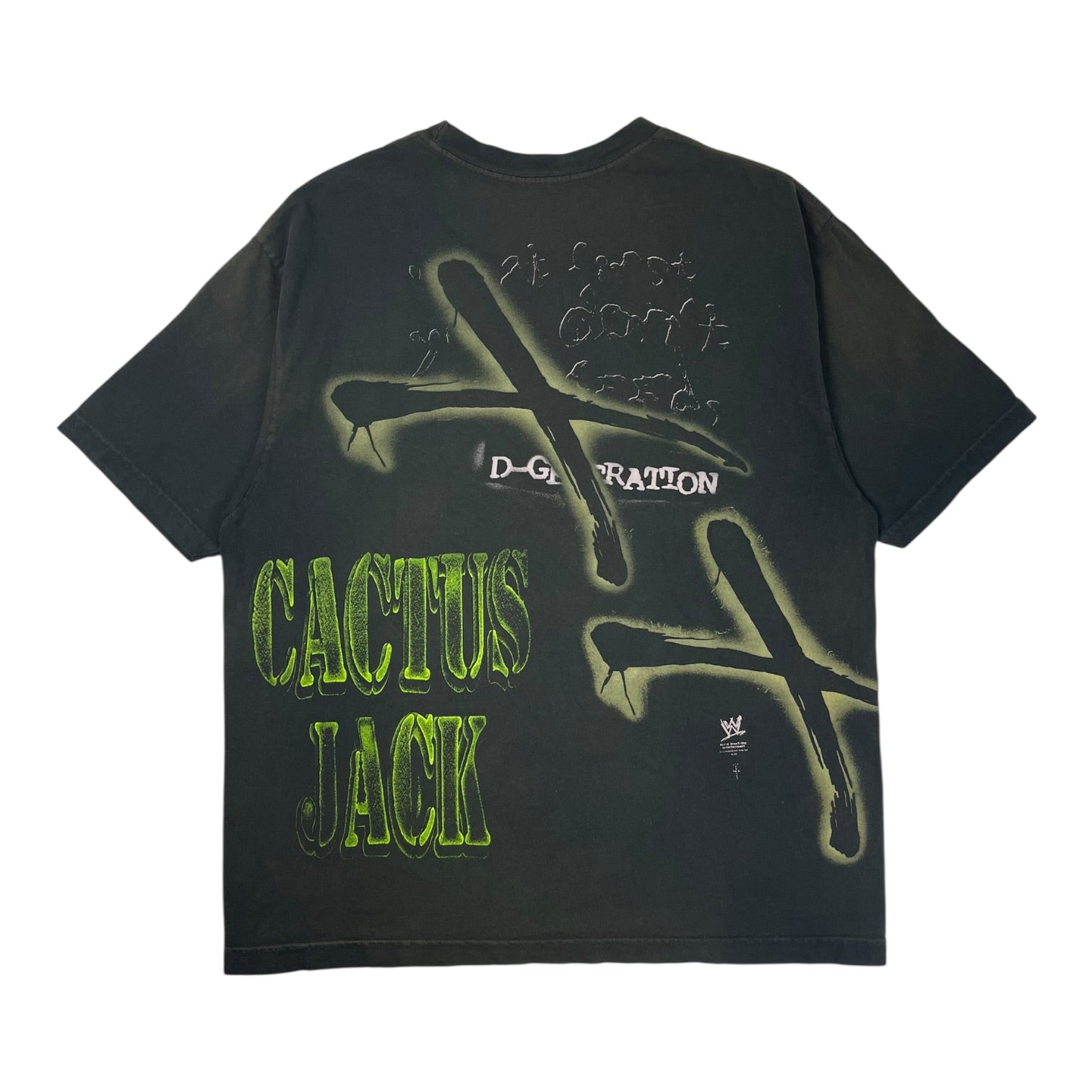 Travis Scott x WWE Two Words DX T-Shirt Black