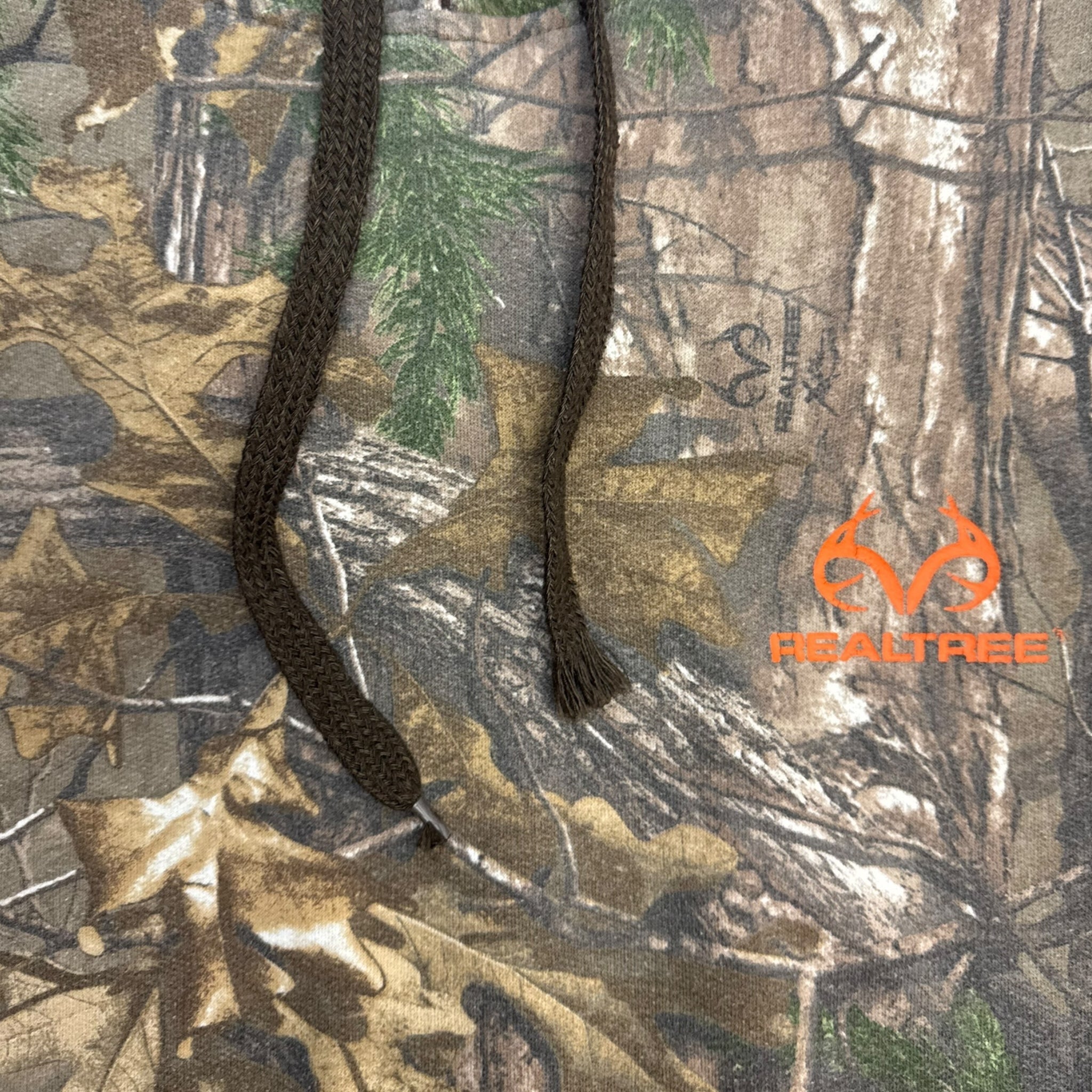 Vintage Realtree Camo Hoodie Brown Hood