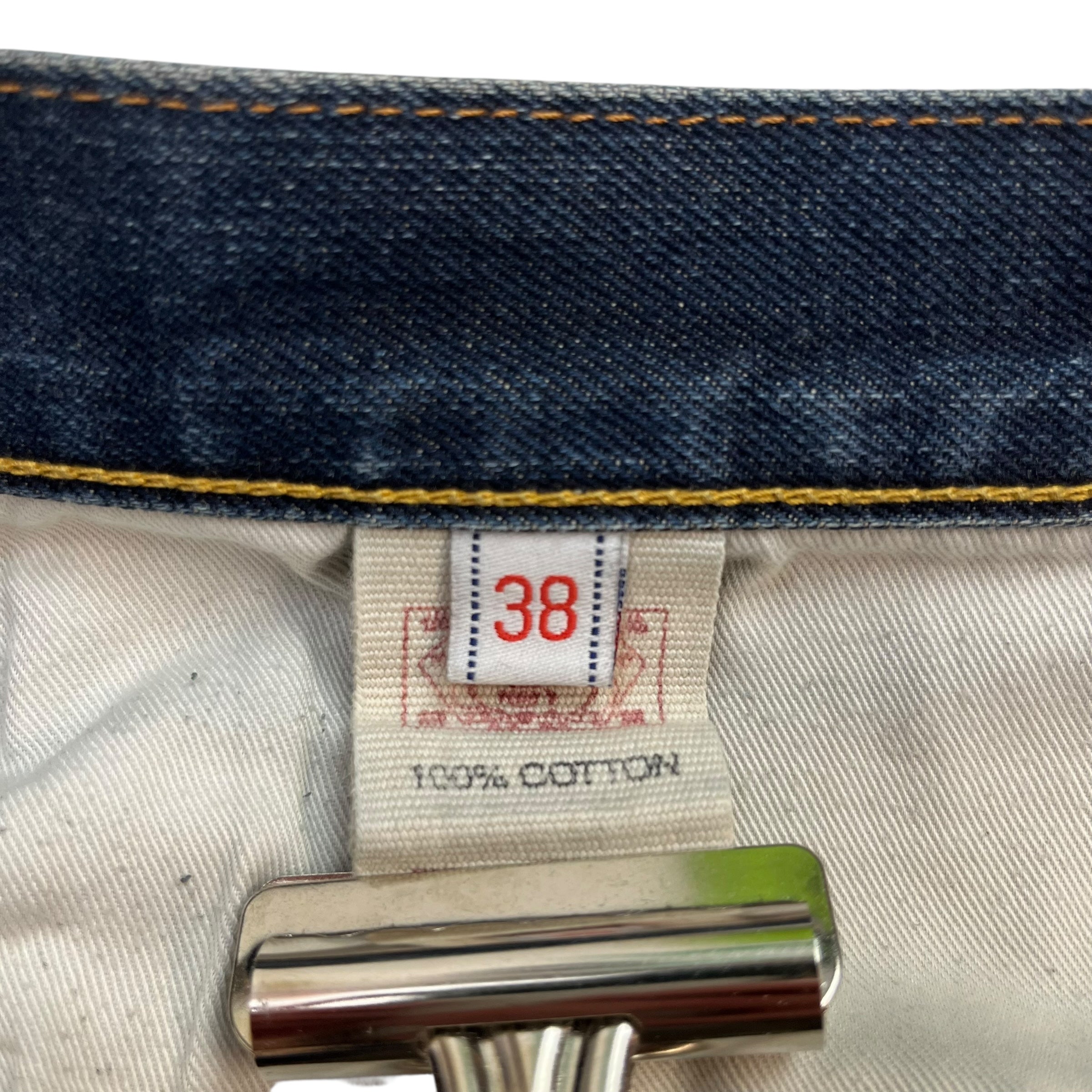 Evisu No.3 Denim Pants Faded Vintage Wash