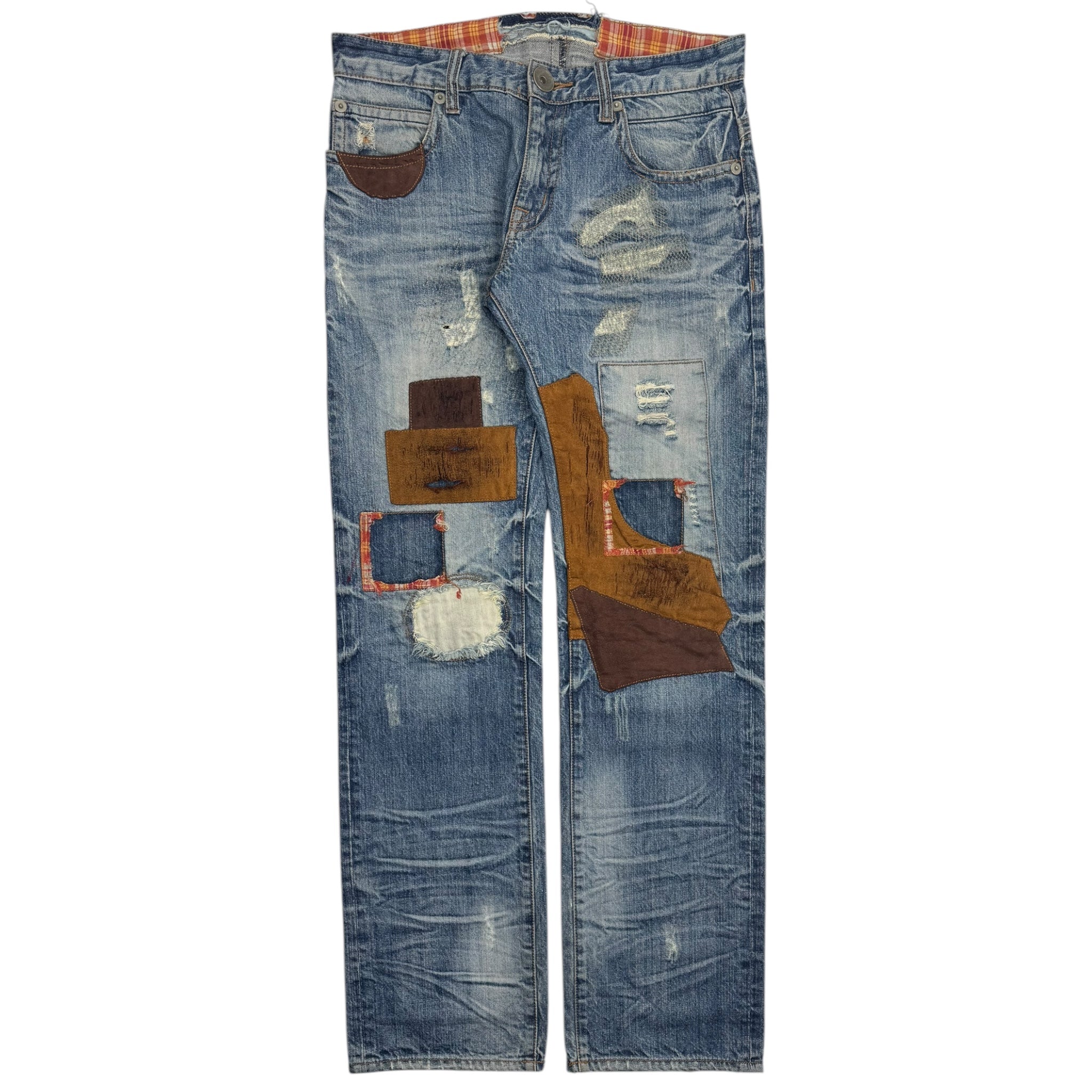 Patchwork Denim Jeans