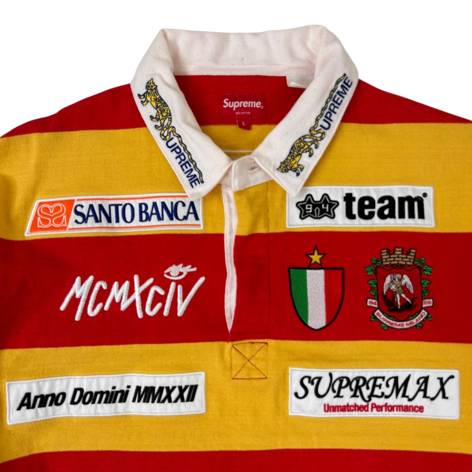 Supreme Stripe Rugby Red/Yellow