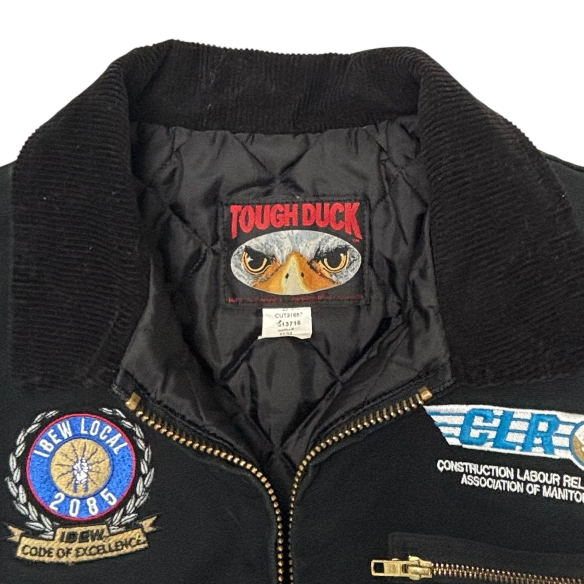 Vintage Tough Duck Construction Labor Relations Jacket