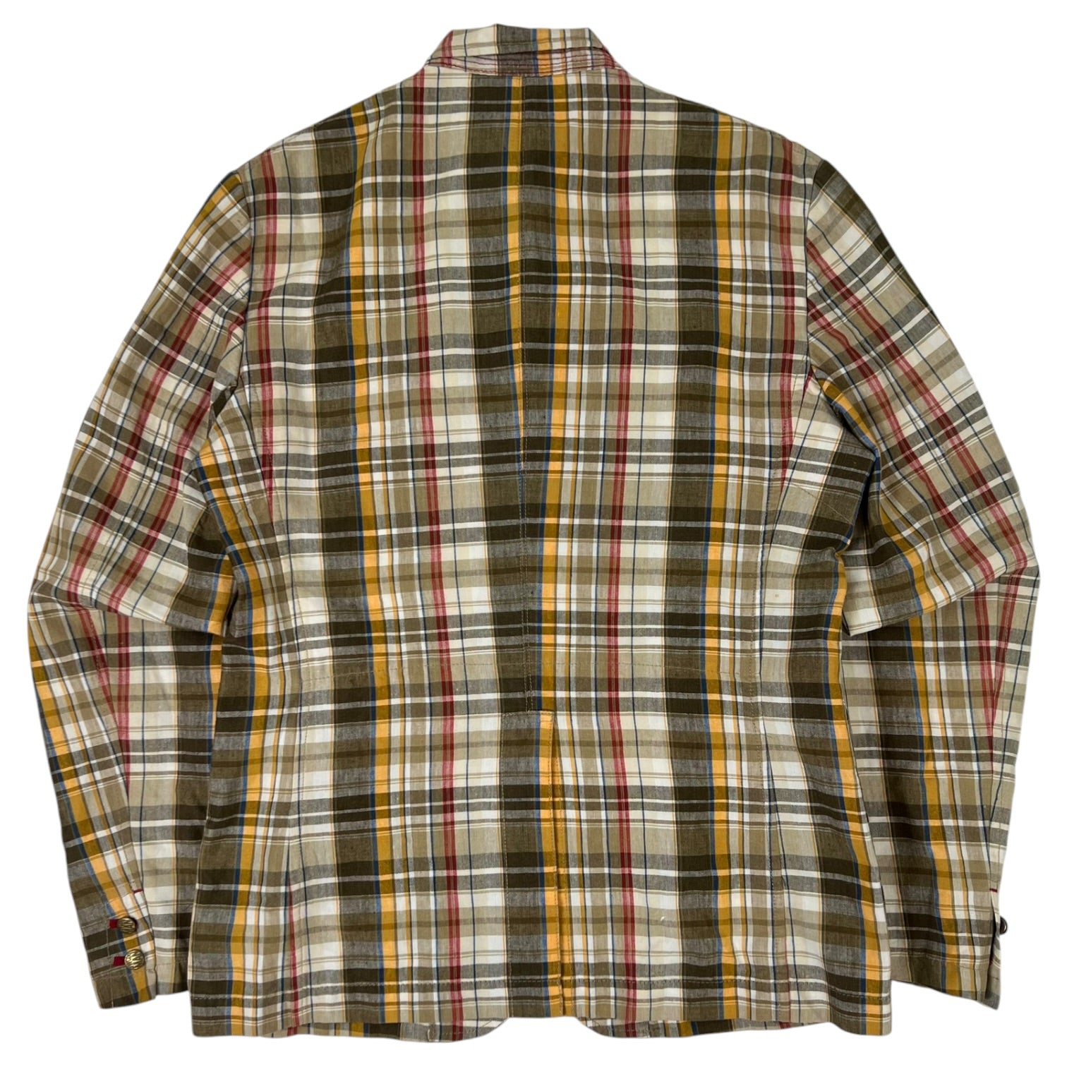 Junya Watanabe X Comme Des Garçons Man Plaid Patterned Buttoned Down Jacket Multicolour