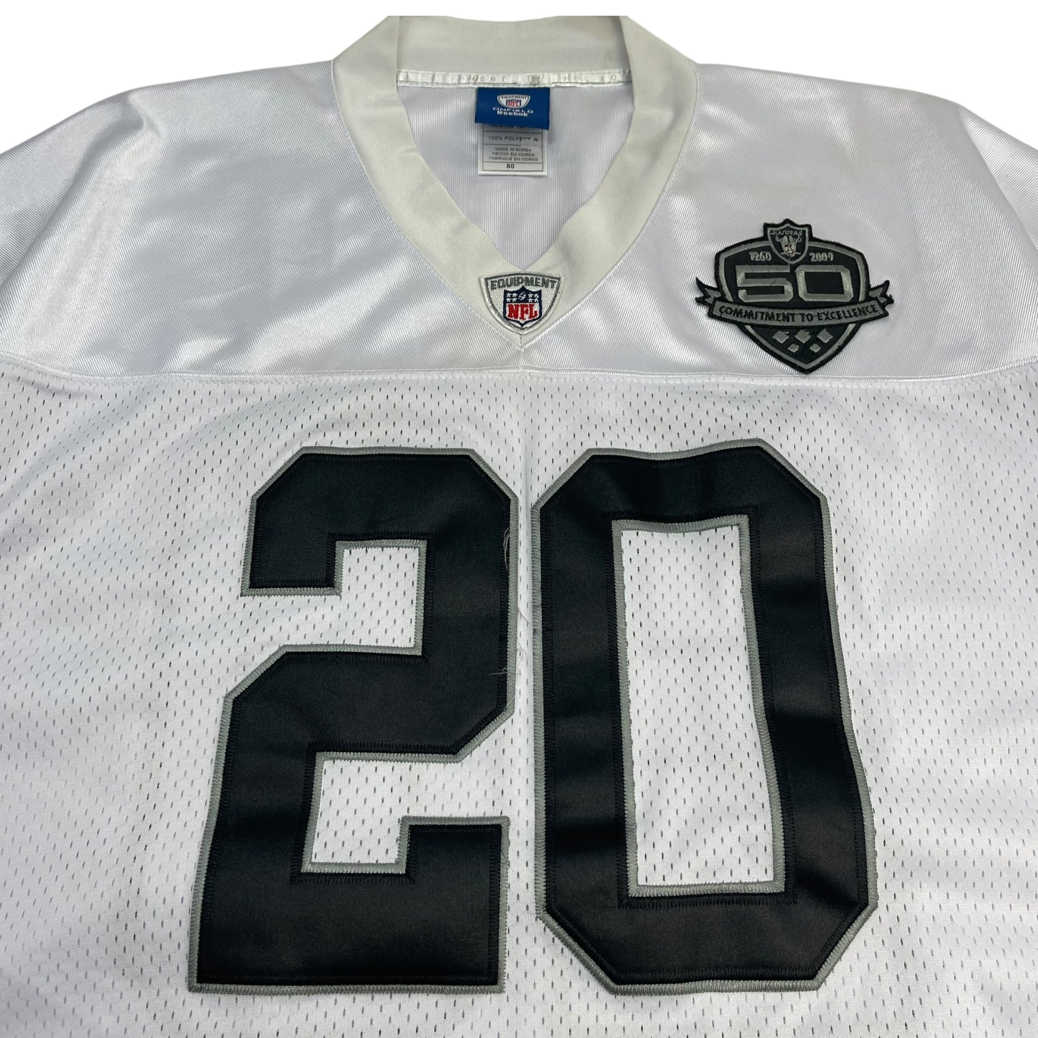 Reebok NFL Oakland Raiders Darren McFadden #20 Jersey White