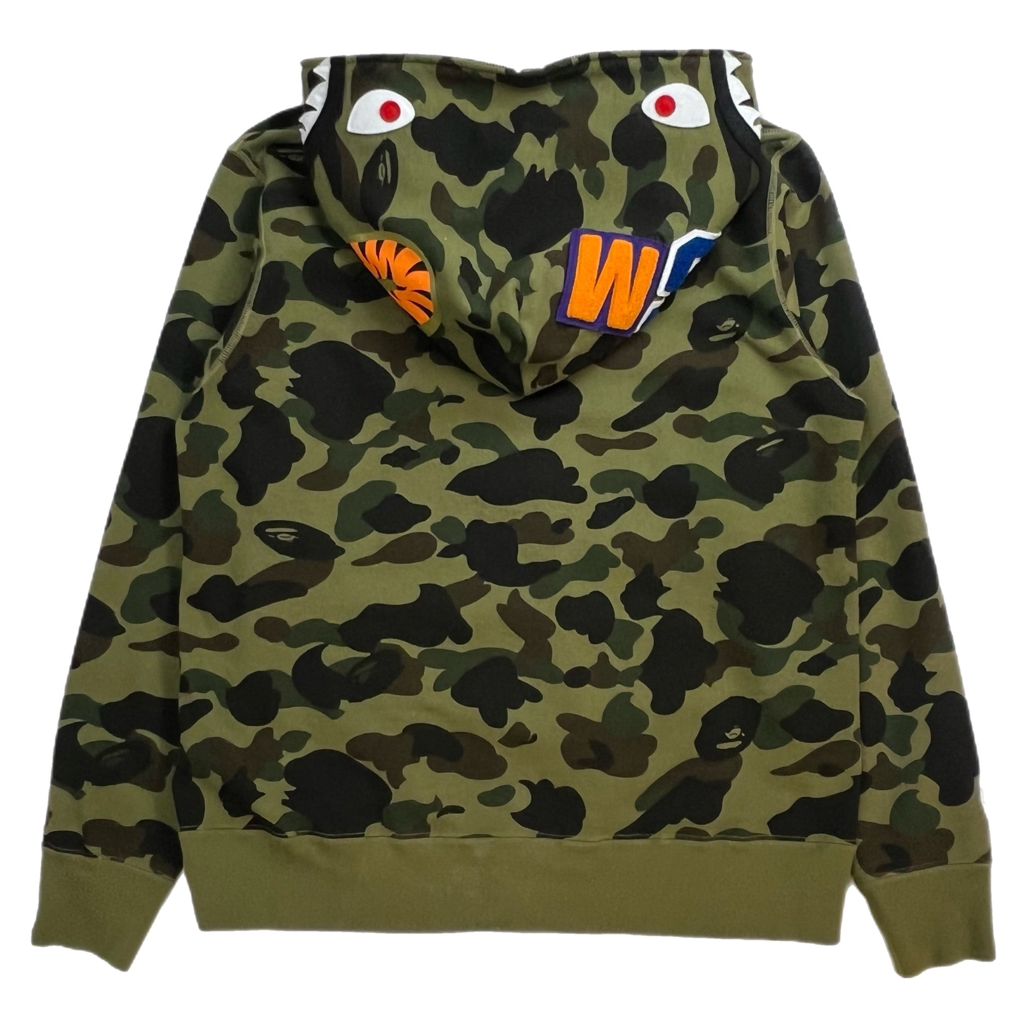 Bape 1st Camo Green Full-Zip Shark Hoodie
