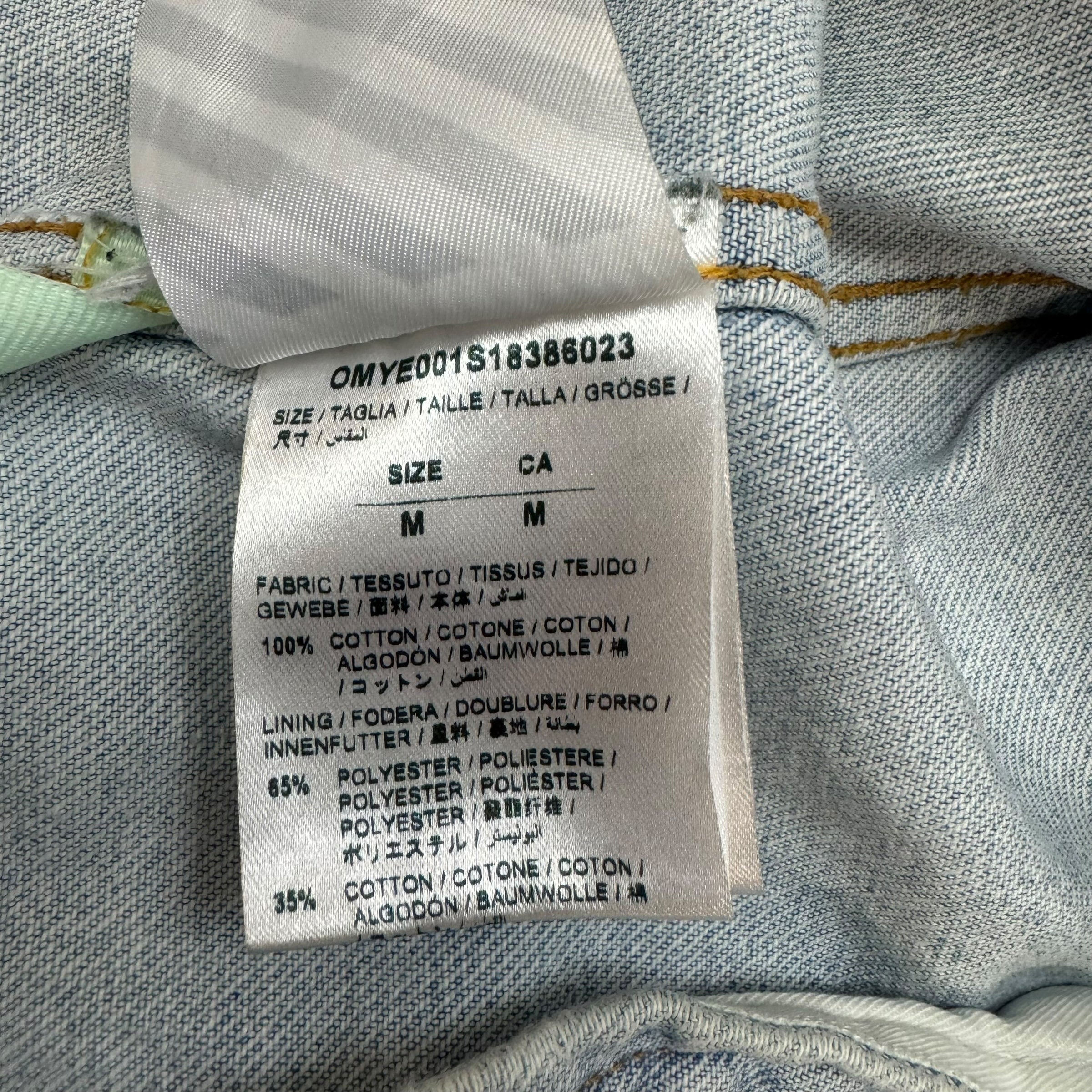 Off-White Temperature Denim Jacket Light Washed Blue