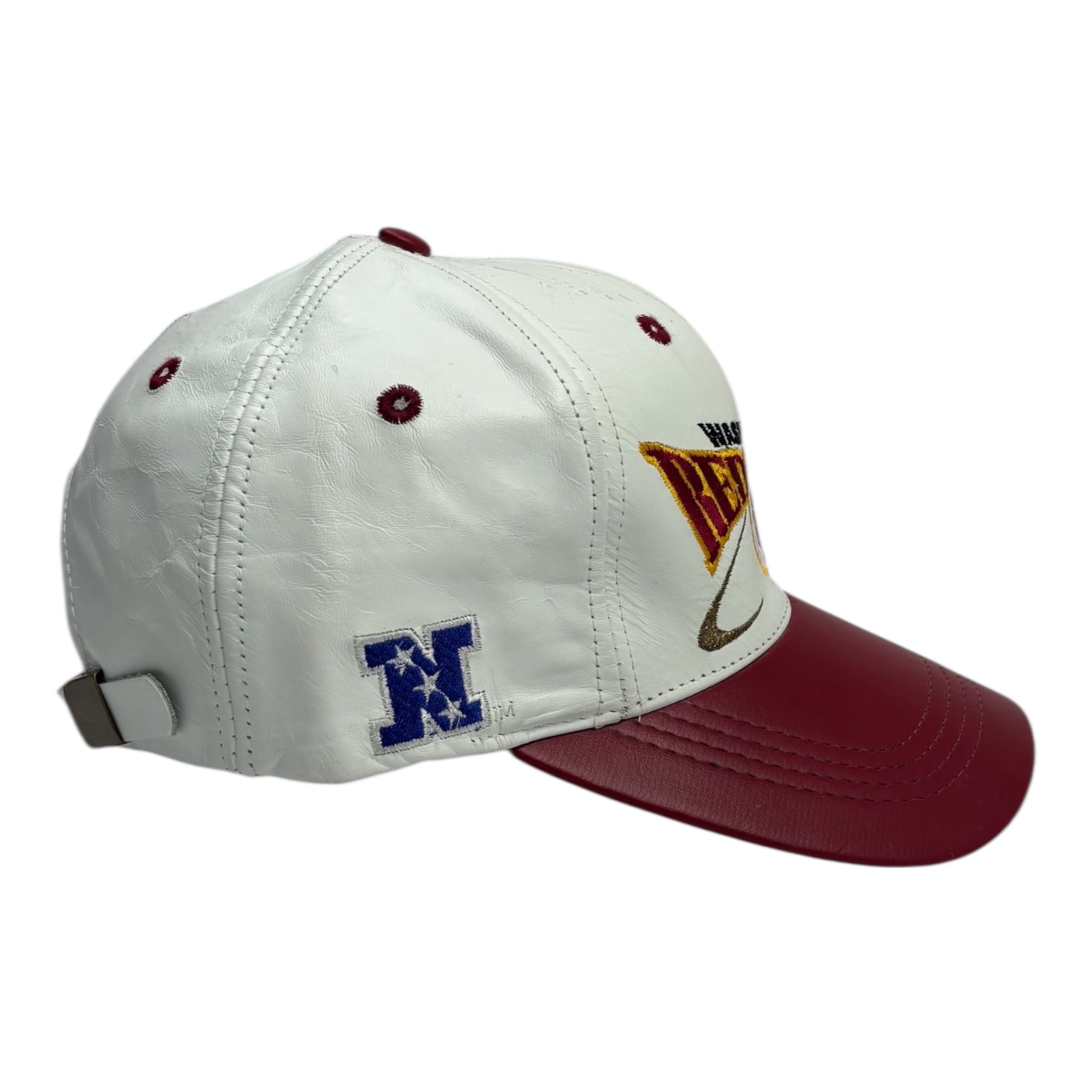 Vintage Washington Redskins Leather NFL Hat