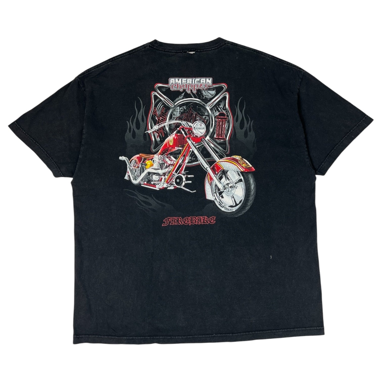 Vintage American Chopper Firebike T-Shirt Black